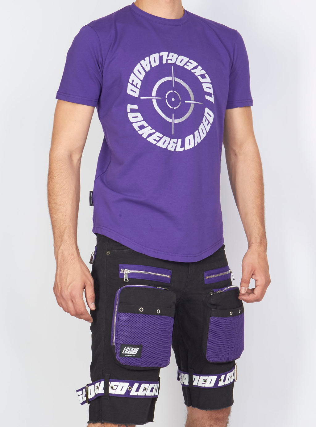 LNL T-Shirt - Target - Purple And White