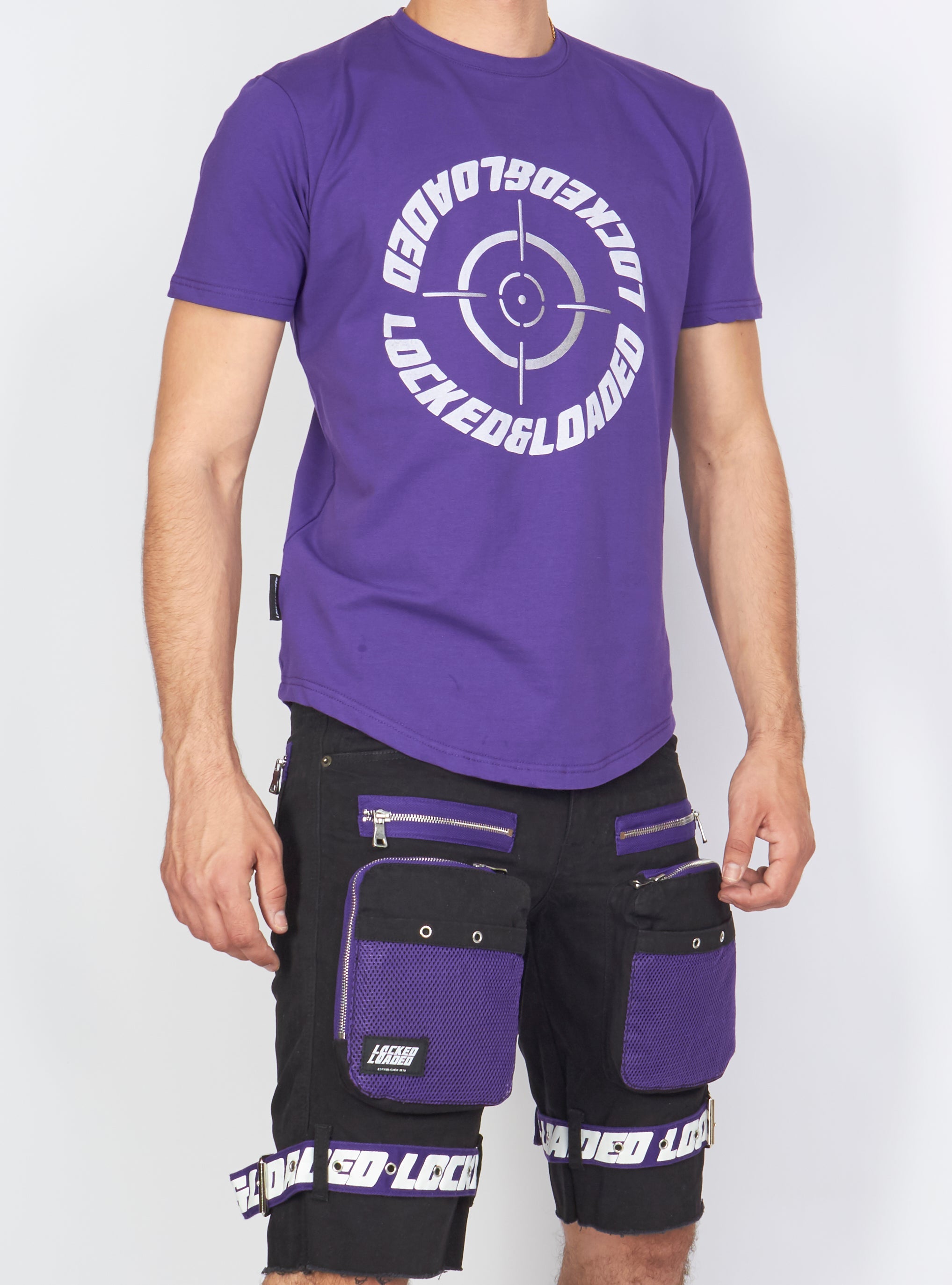 LNL T-Shirt - Target - Purple And White