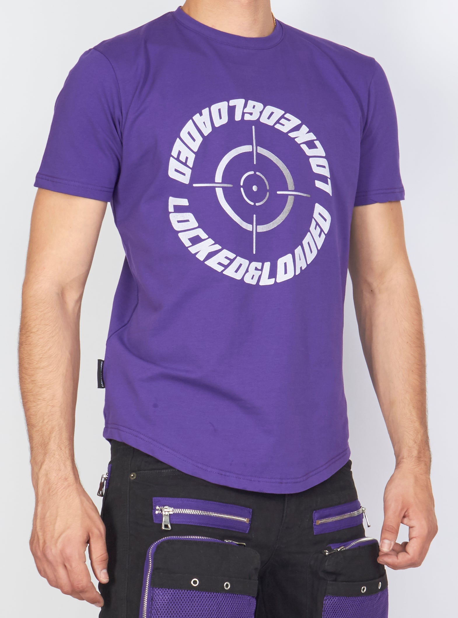 LNL T-Shirt - Target - Purple And White