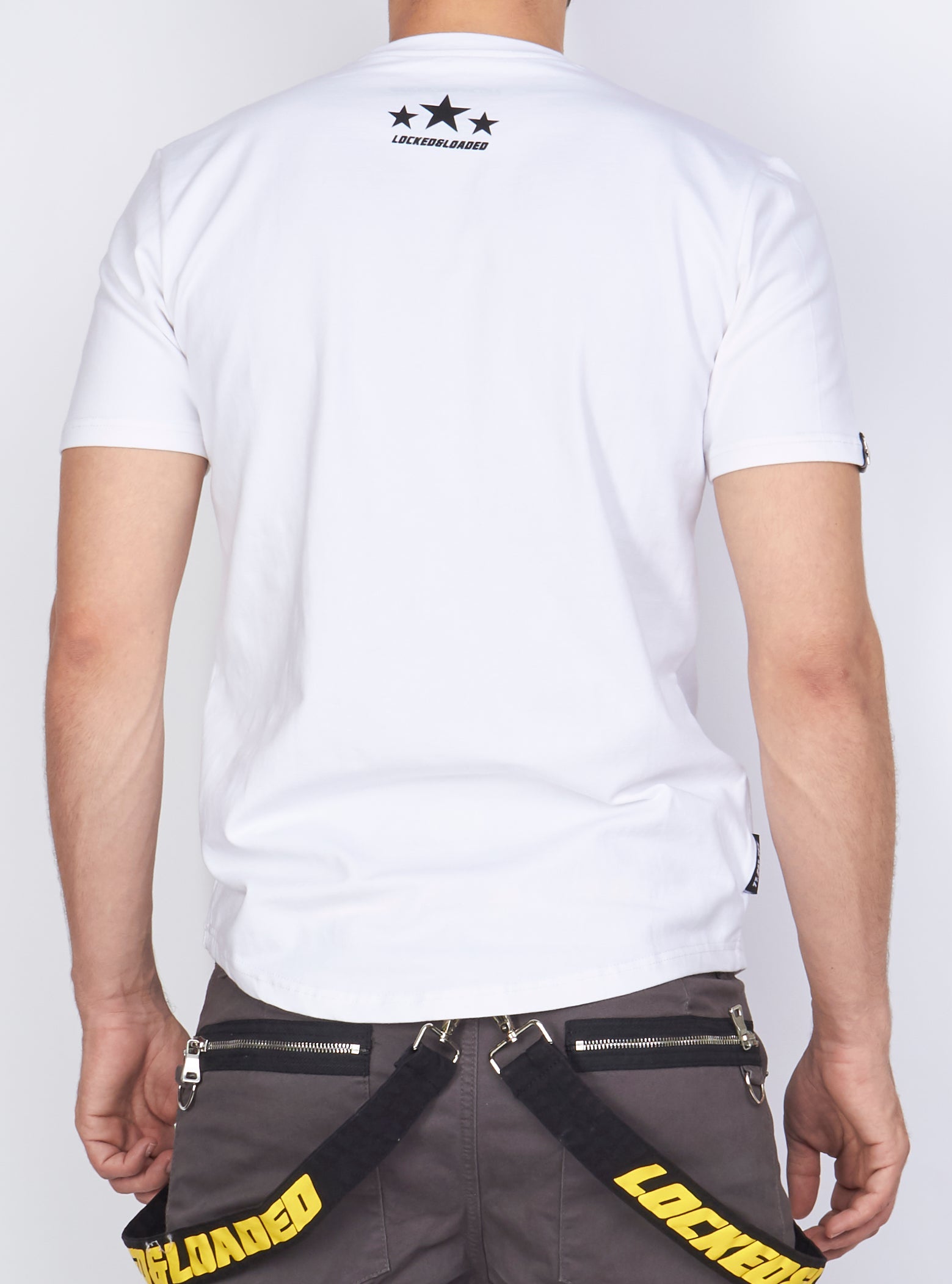 LNL T-Shirt - Target - White, Yellow And Black