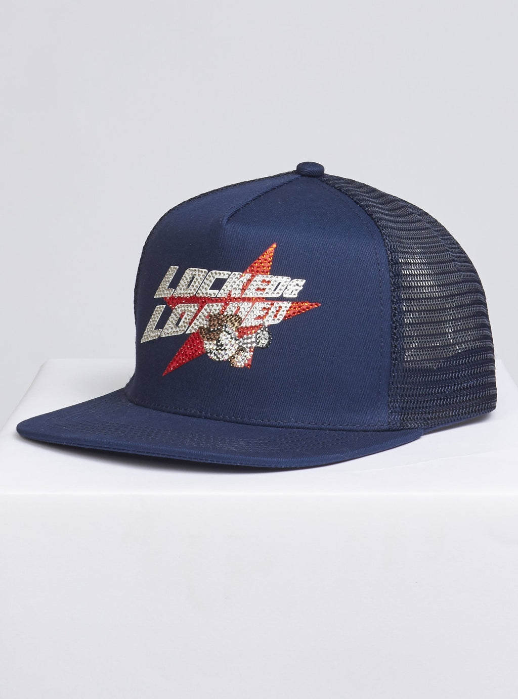LNL Snapback - Heavy Hitta - Silver and Red on Navy - 201
