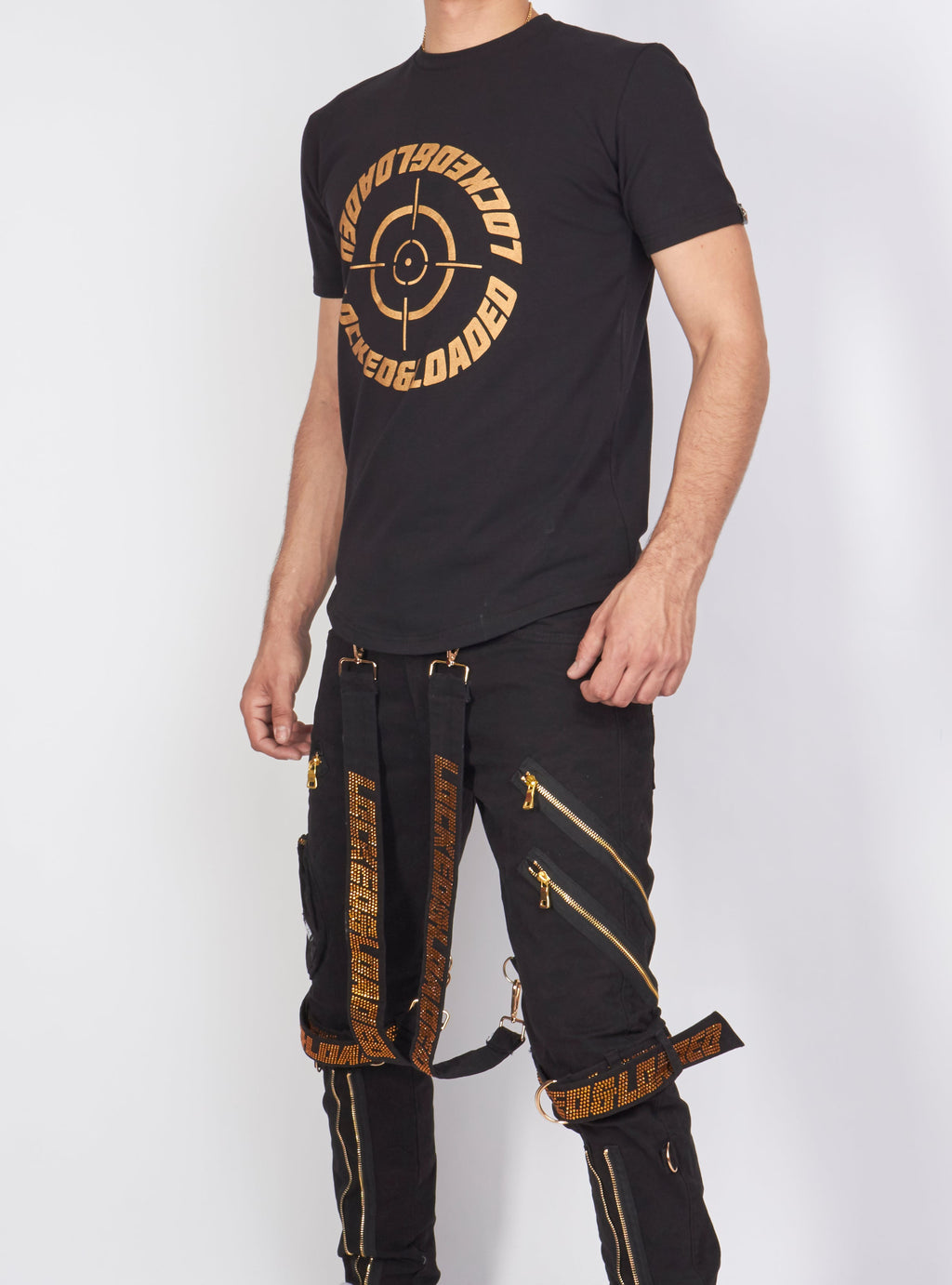 LNL T-Shirt - Target - Black And Gold