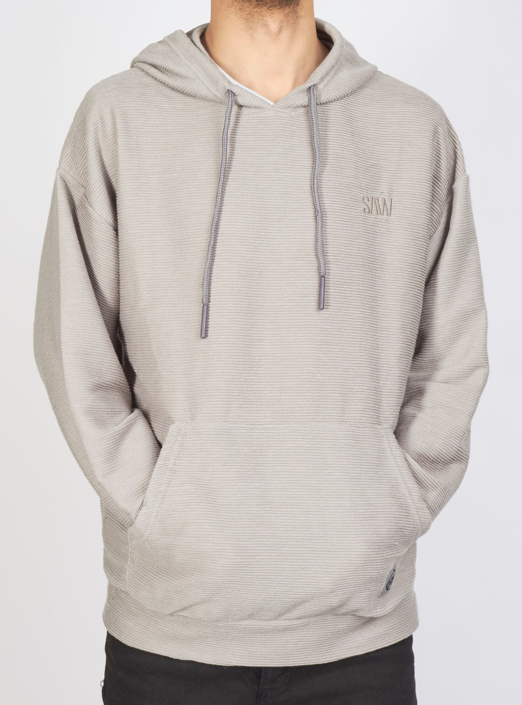 Buyer's Choice Hoodie - Ribbed - Light Grey - SW-21577