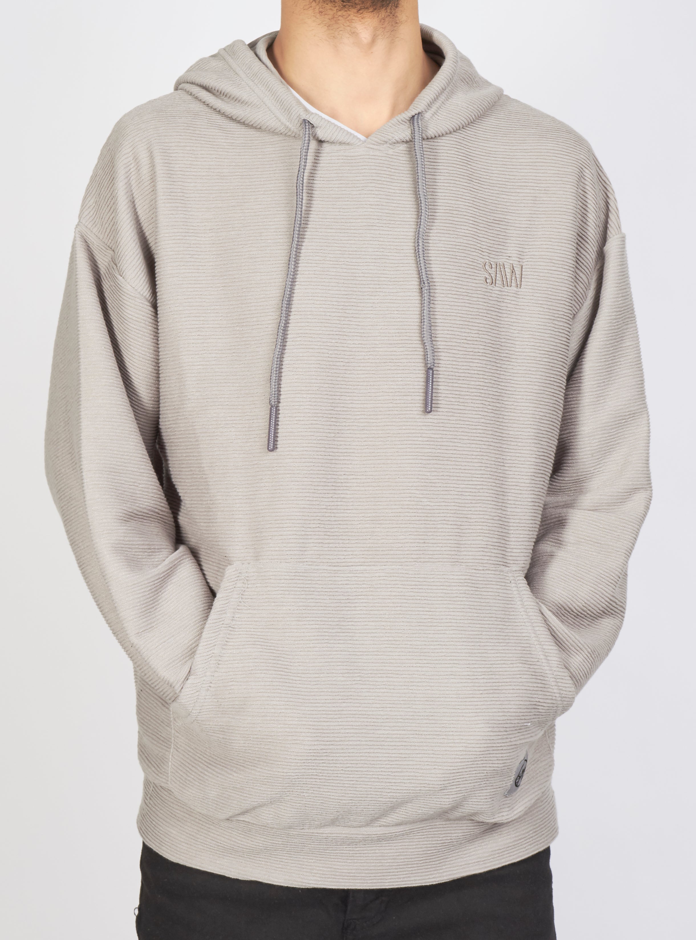 Buyer's Choice Hoodie - Ribbed - Light Grey - SW-21577