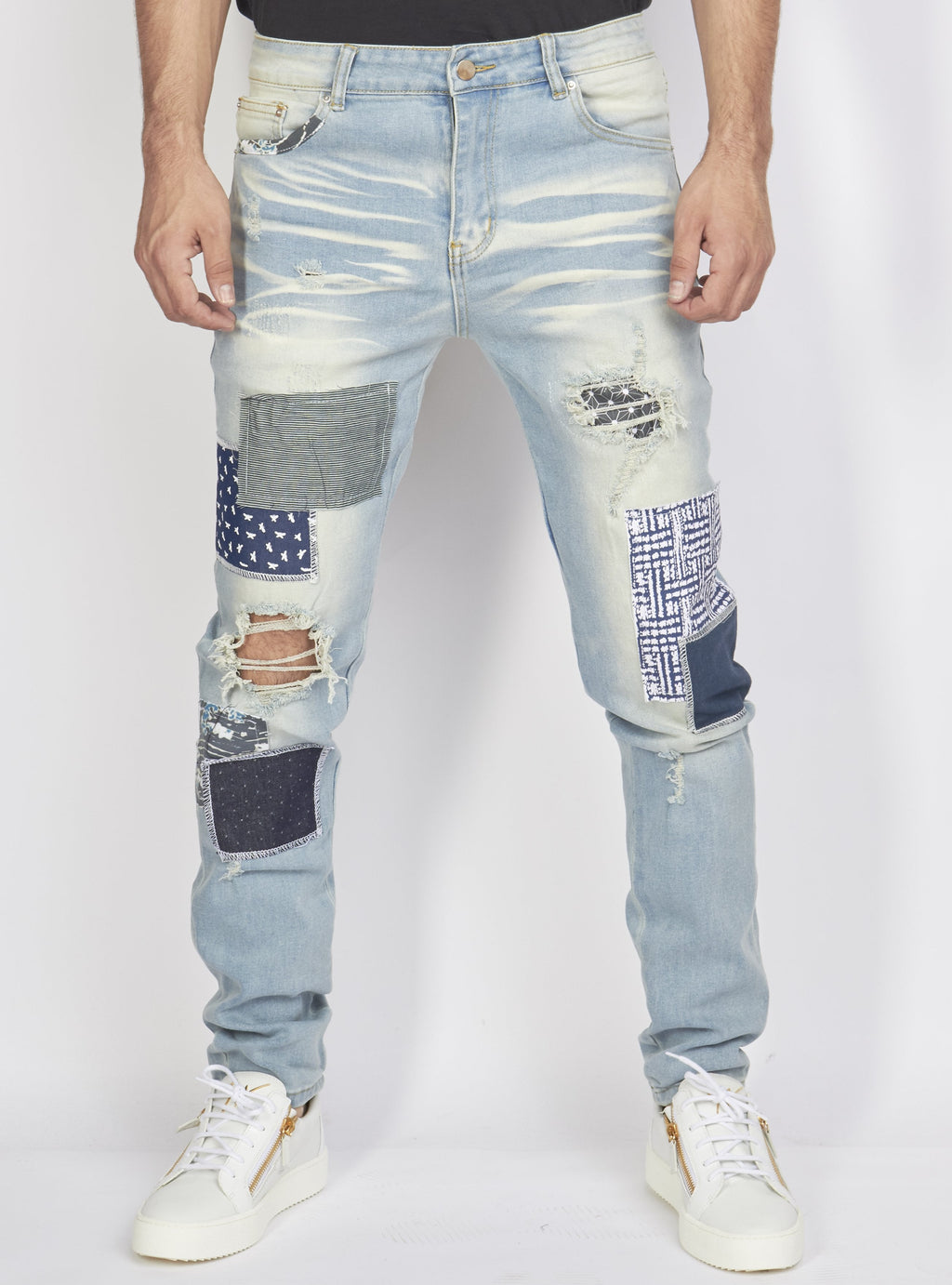 Politics Jeans - Patchwork - Blue - PLTKS0521562