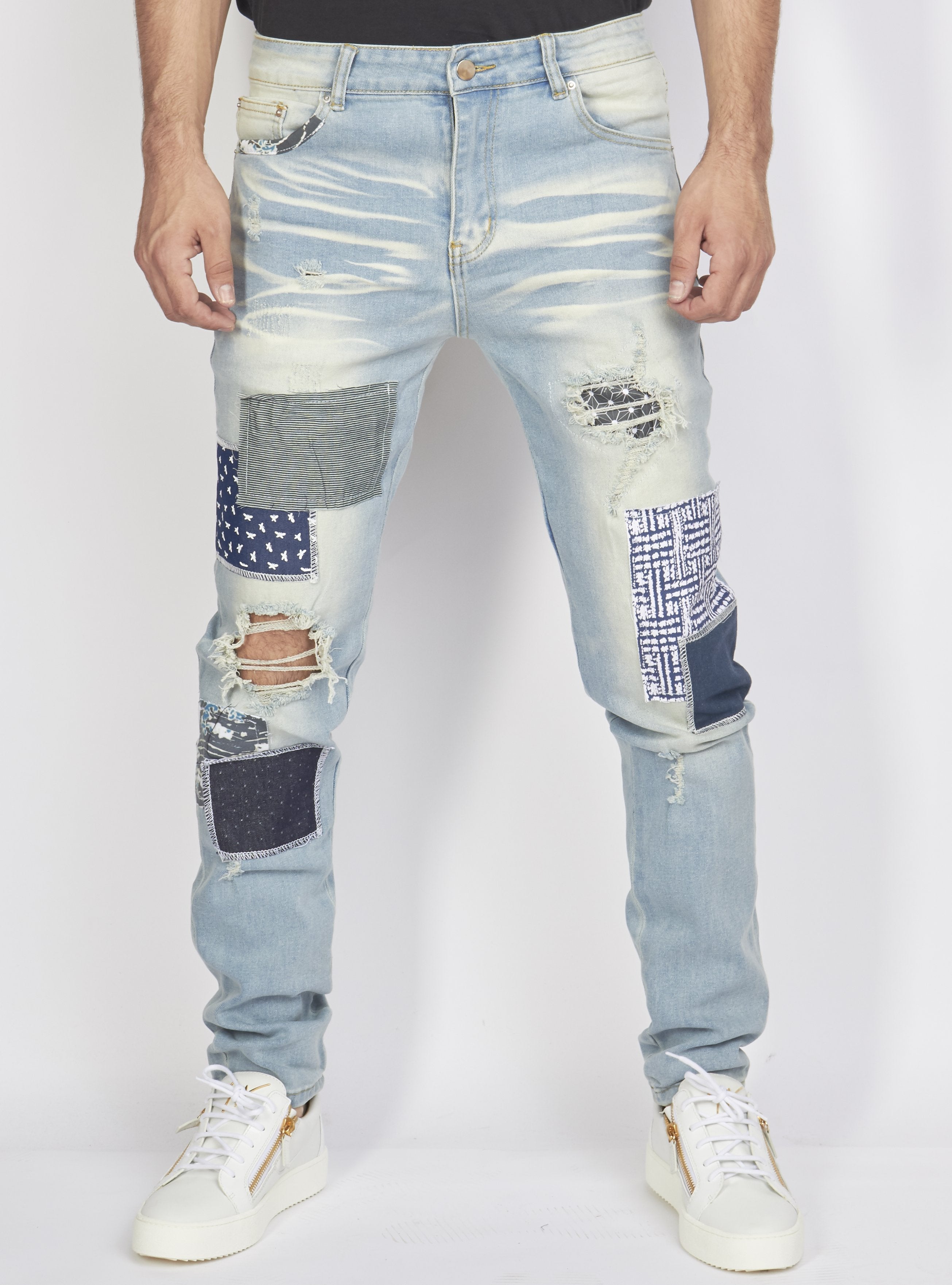Politics Jeans - Patchwork - Blue - PLTKS0521562