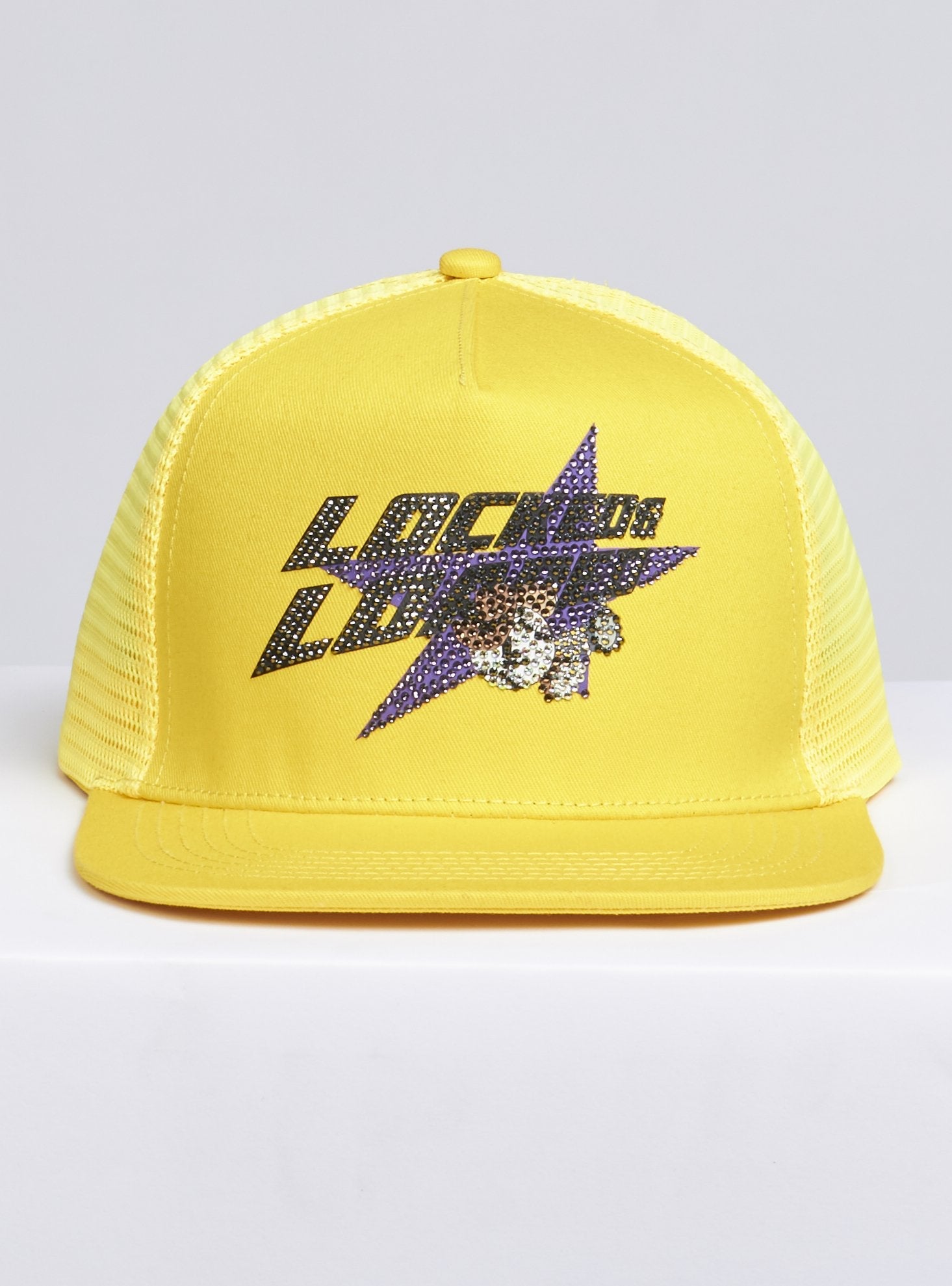 LNL Snapback - Heavy Hitta - Black and Purple on Yellow - 200