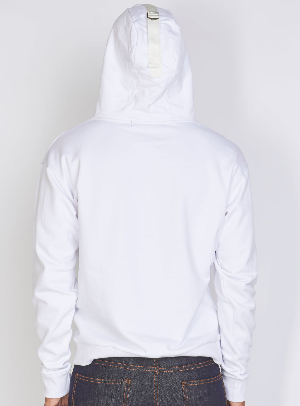 LNL Hoodie - Crest Pullover - White and Navy - LLCH602