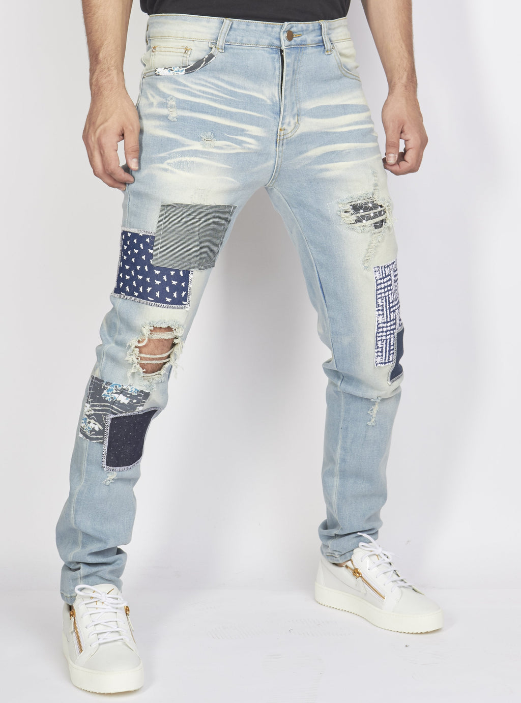 Politics Jeans - Patchwork - Blue - PLTKS0521562