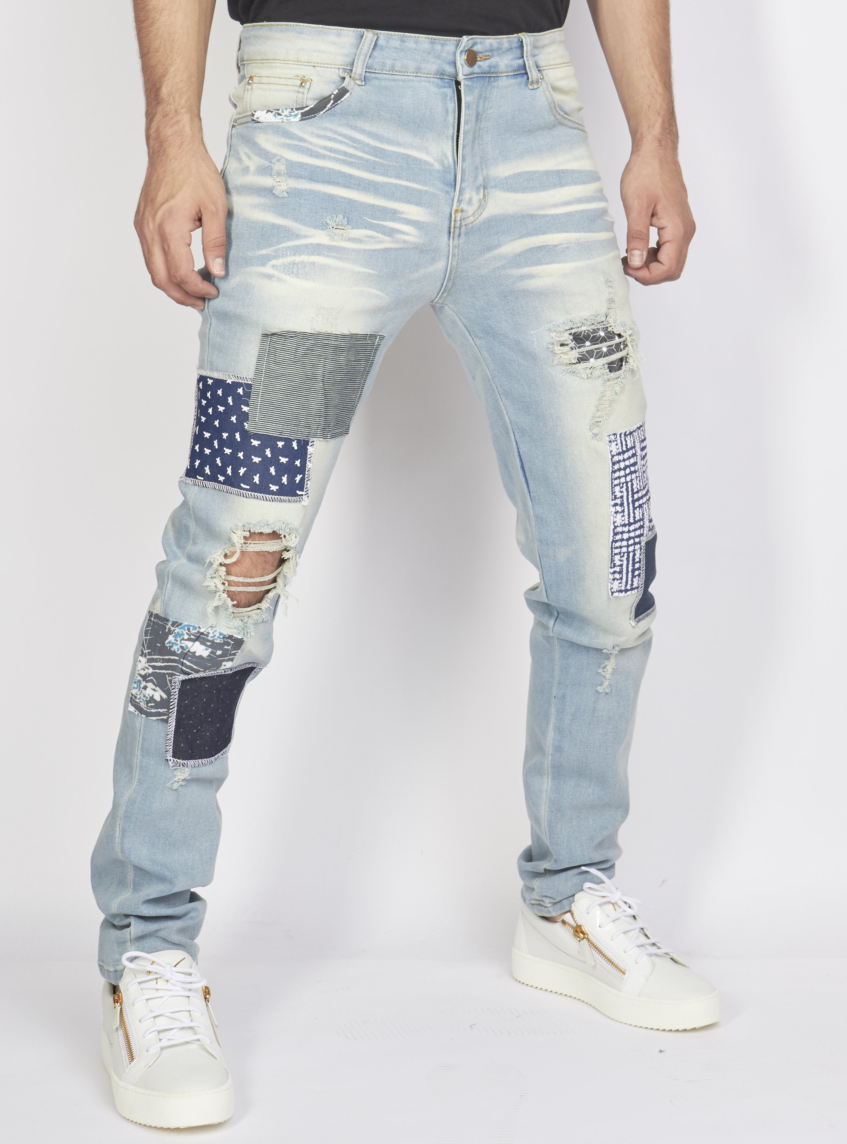Politics Jeans - Patchwork - Blue - PLTKS0521562