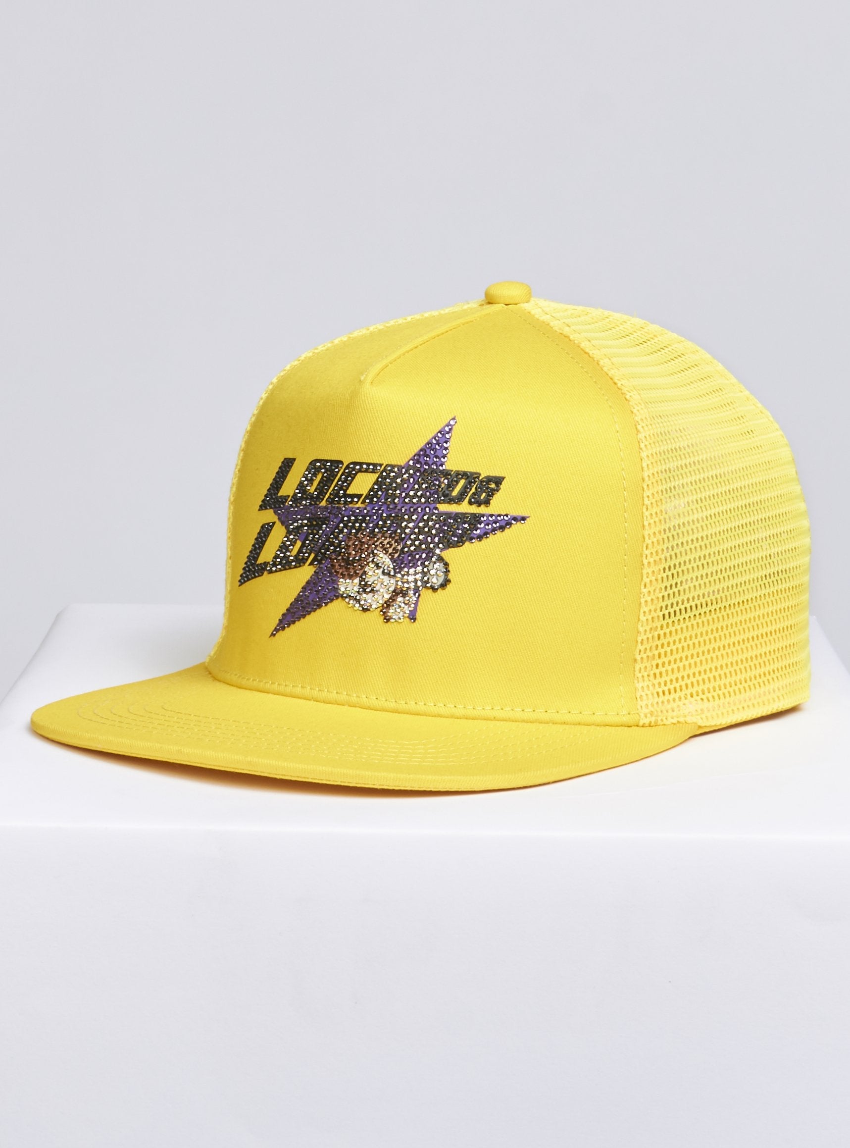 LNL Snapback - Heavy Hitta - Black and Purple on Yellow - 200