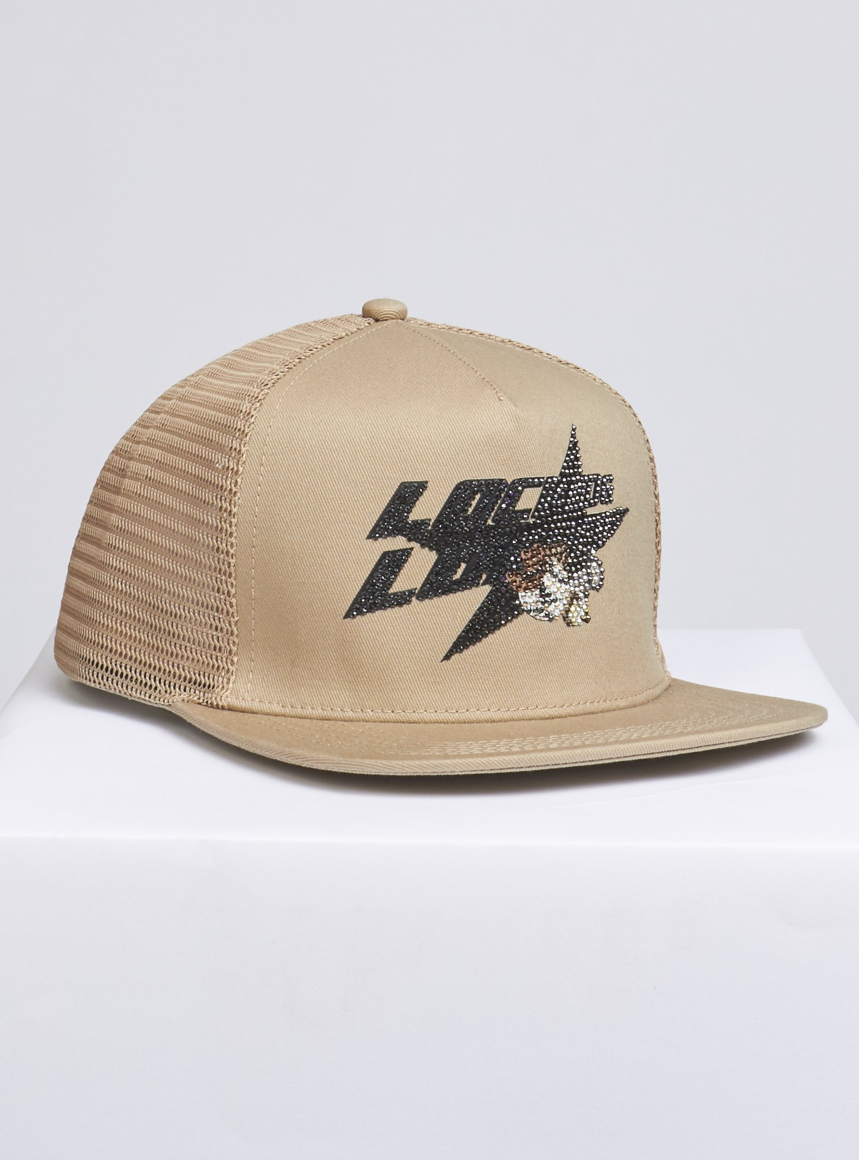 LNL Snapback - Heavy Hitta - Black on Khaki - 202