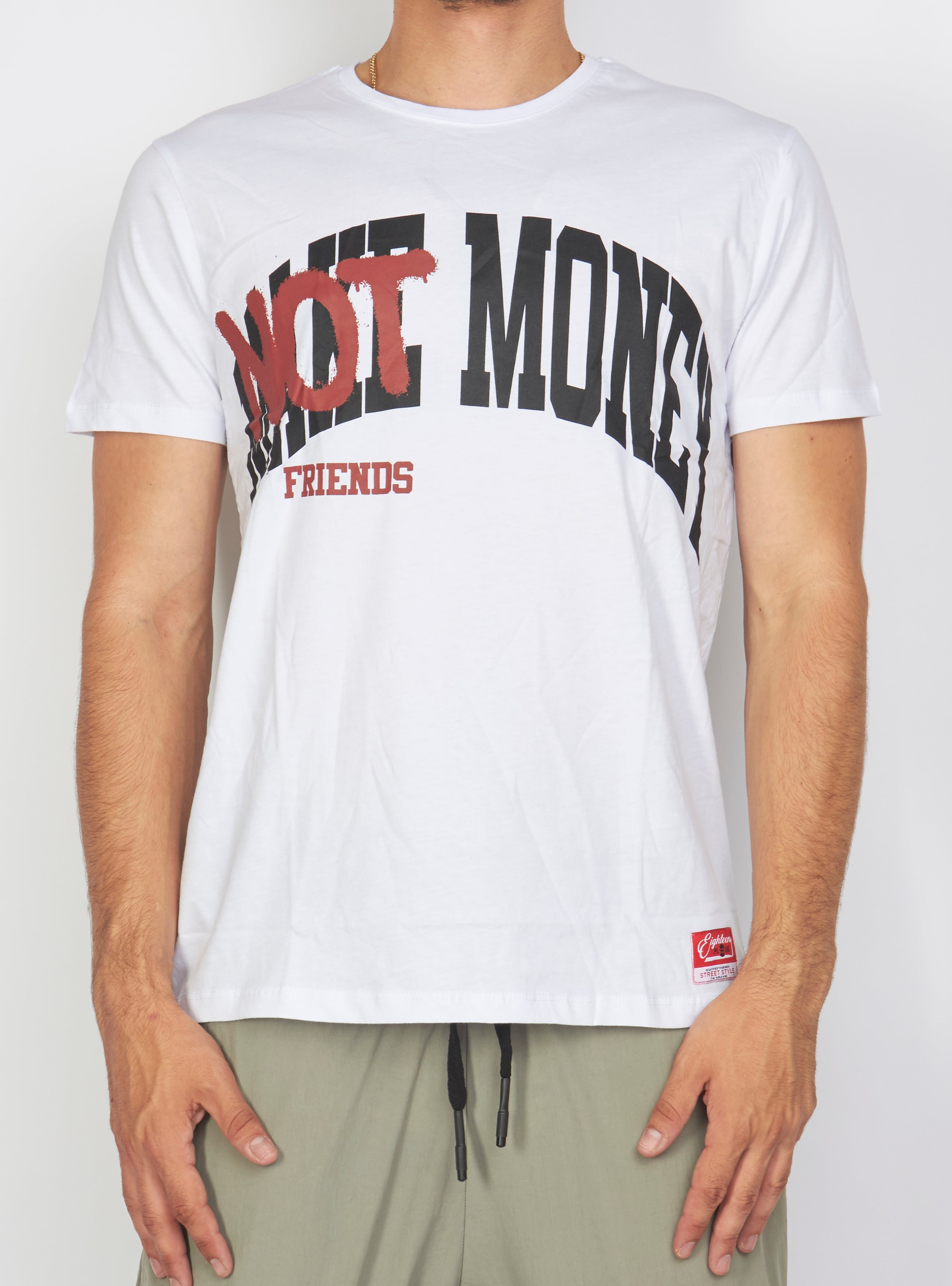 Buyer's Choice T-Shirt - Friends Not Money - White - ST 7519