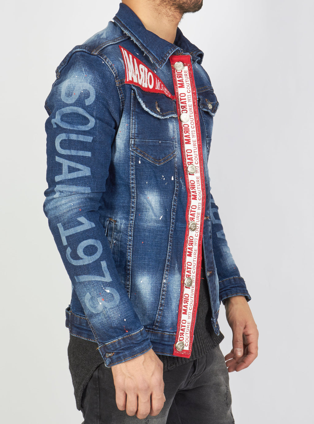 Buyer's Choice Denim Jacket - Stripe - Blue - 2393-201-A35