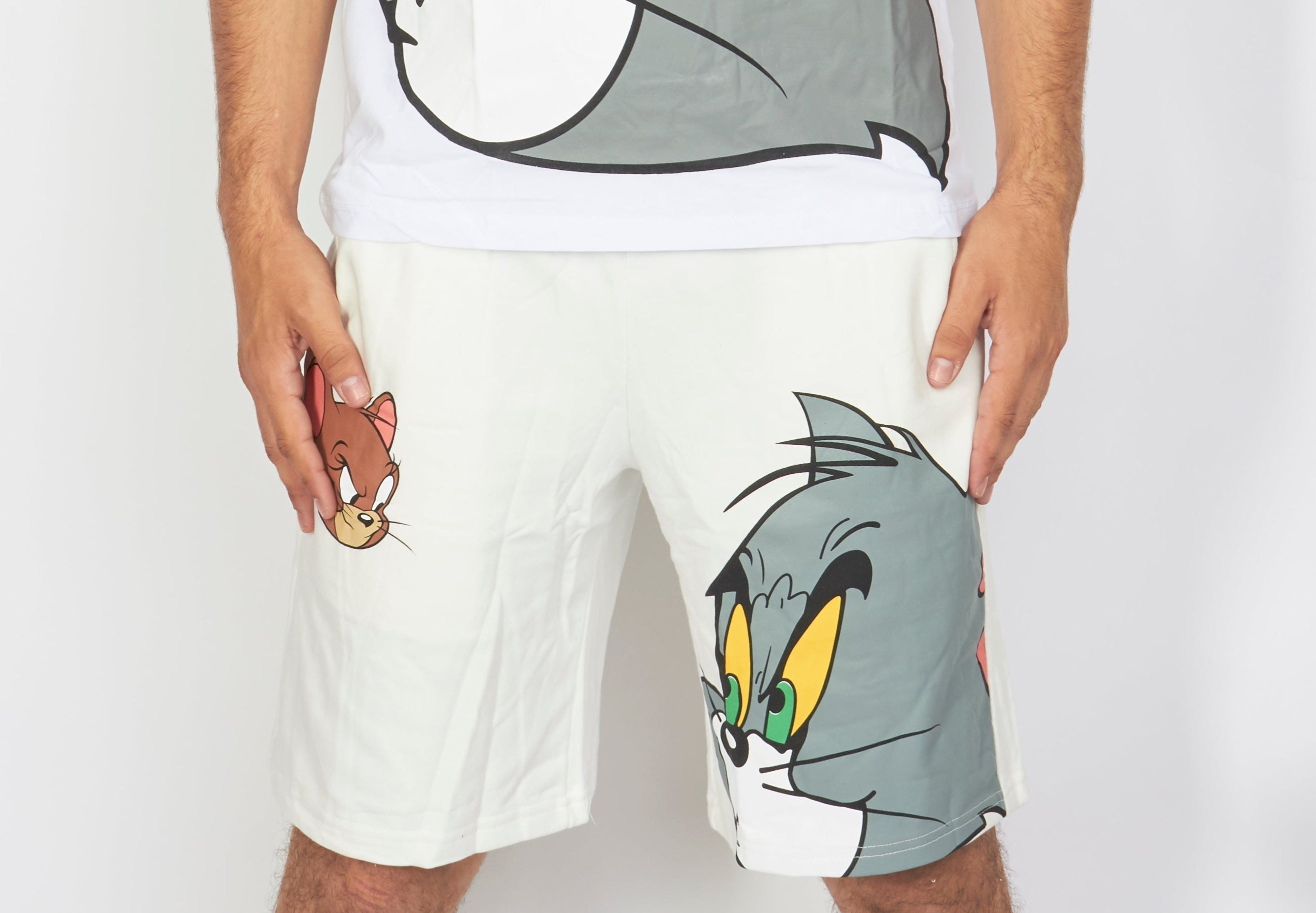 Buyer's Choice Shorts - Tom and Jerry - White - KA 7909
