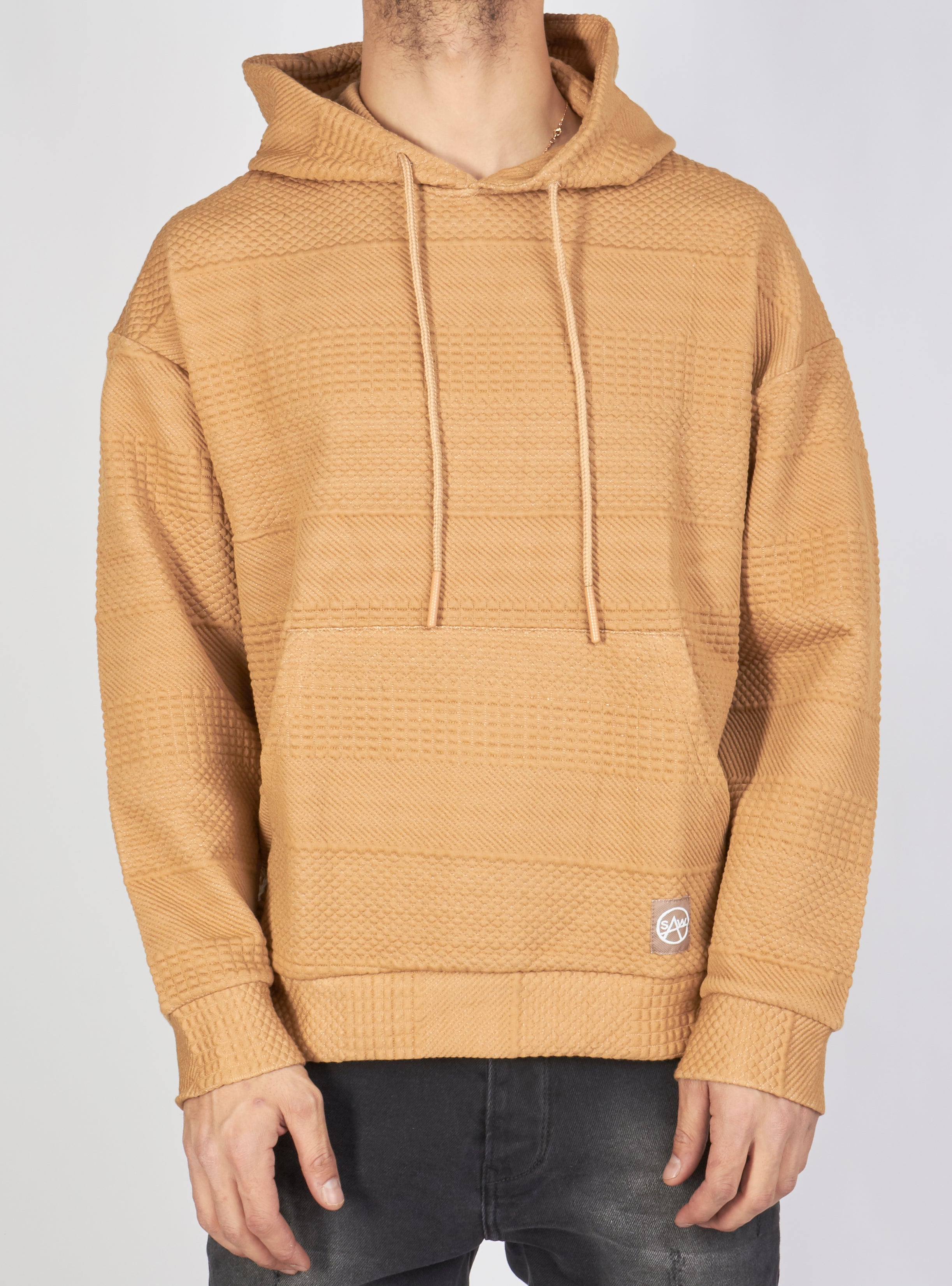 Buyer's Choice Hoodie - Textured - Beige - SW-21572