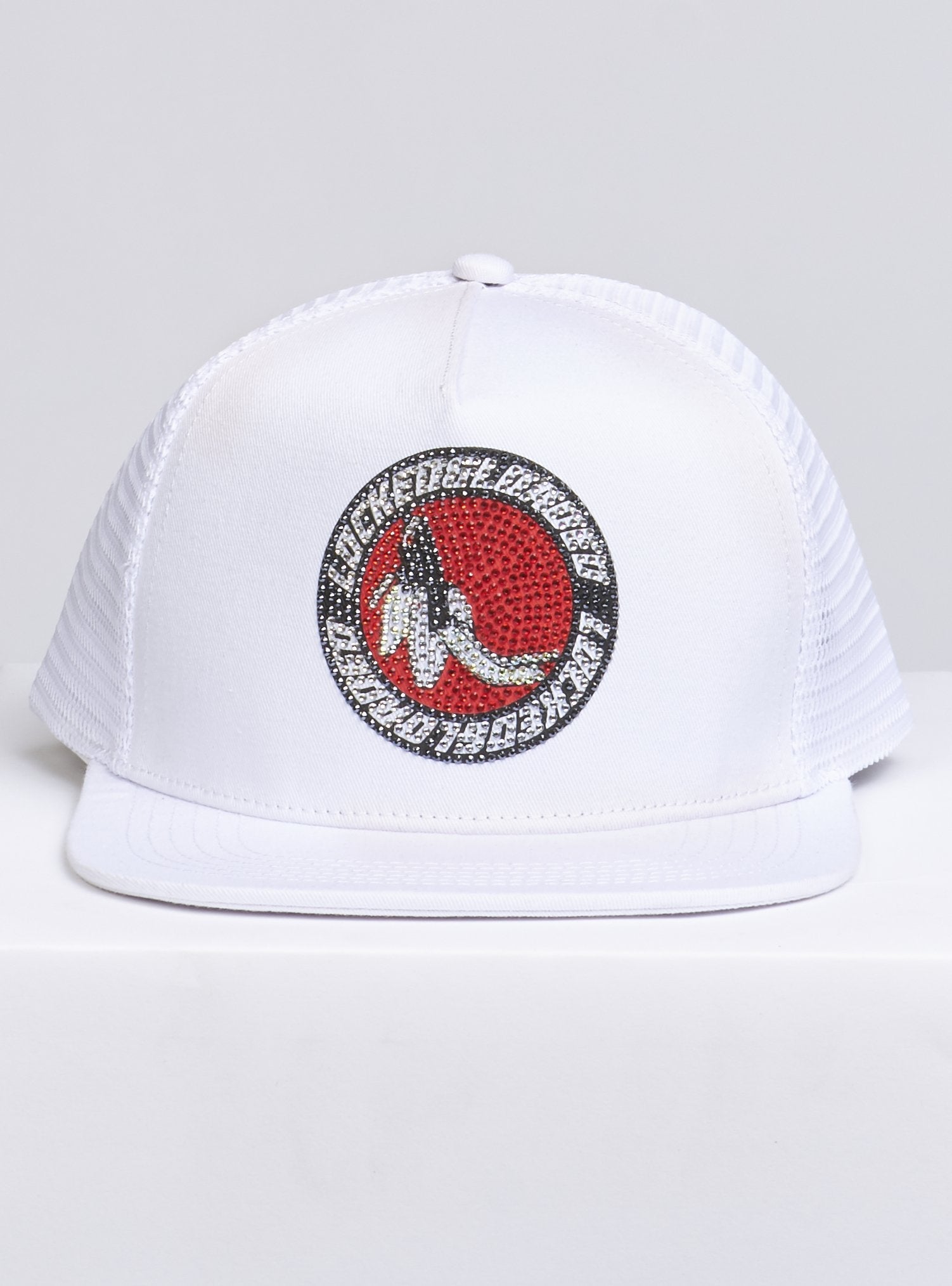 LNL Snapback - B. Clip - Black and Red on White - 103