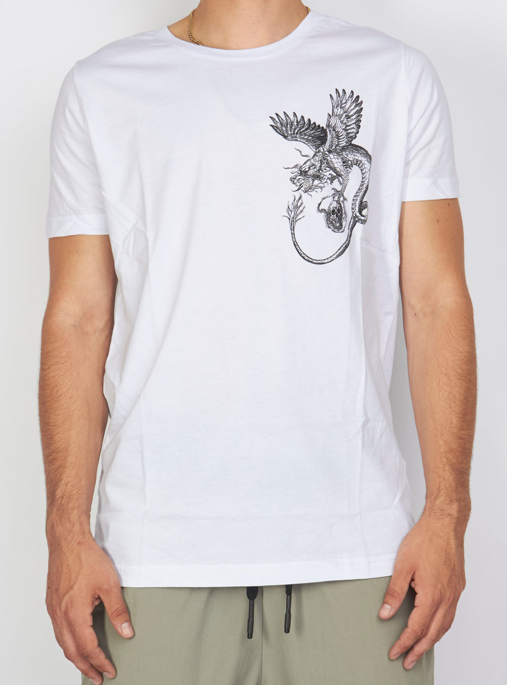 Buyer's Choice T-Shirt - Dragon - White - 7223