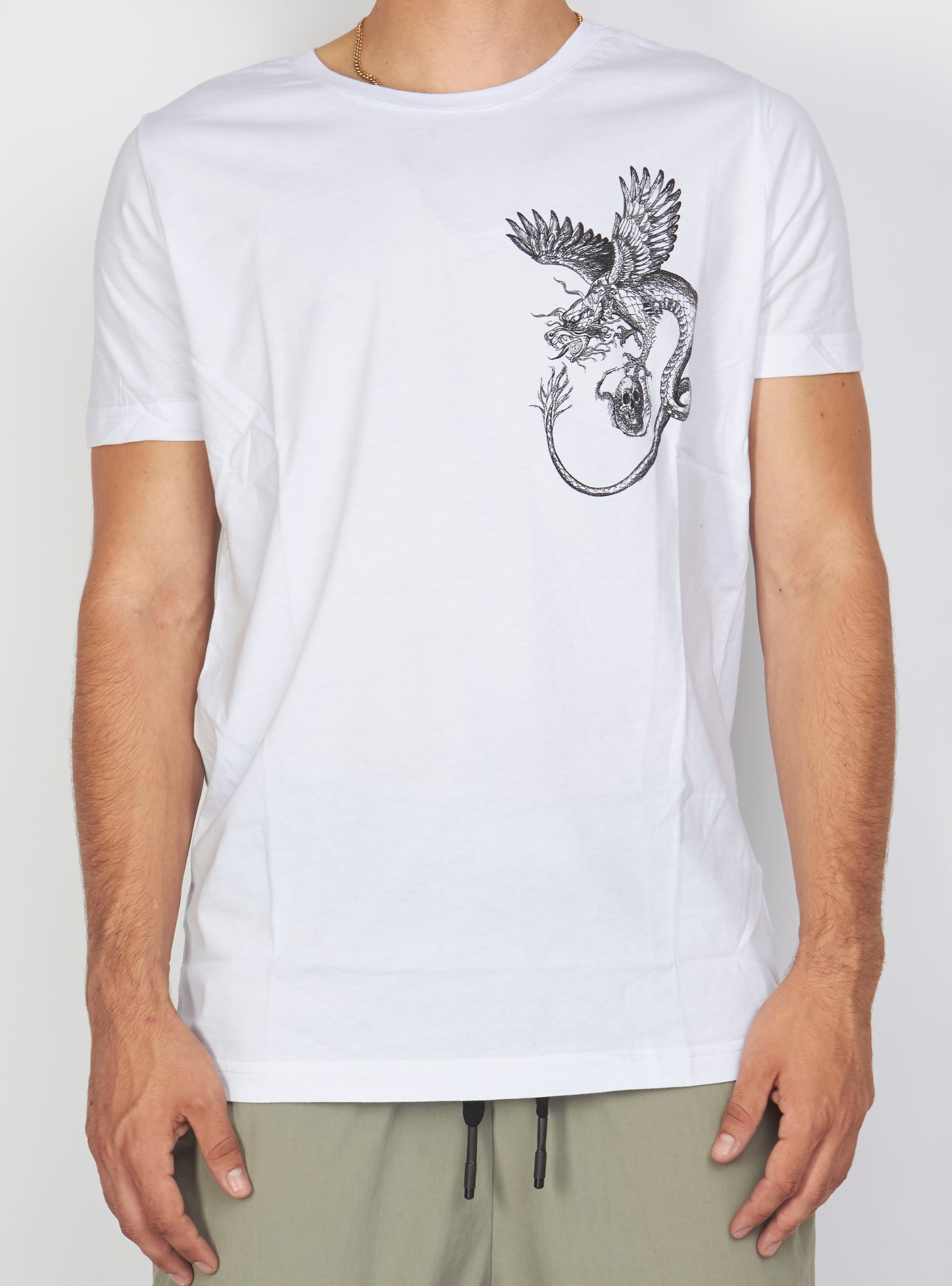 Buyer's Choice T-Shirt - Dragon - White - 7223
