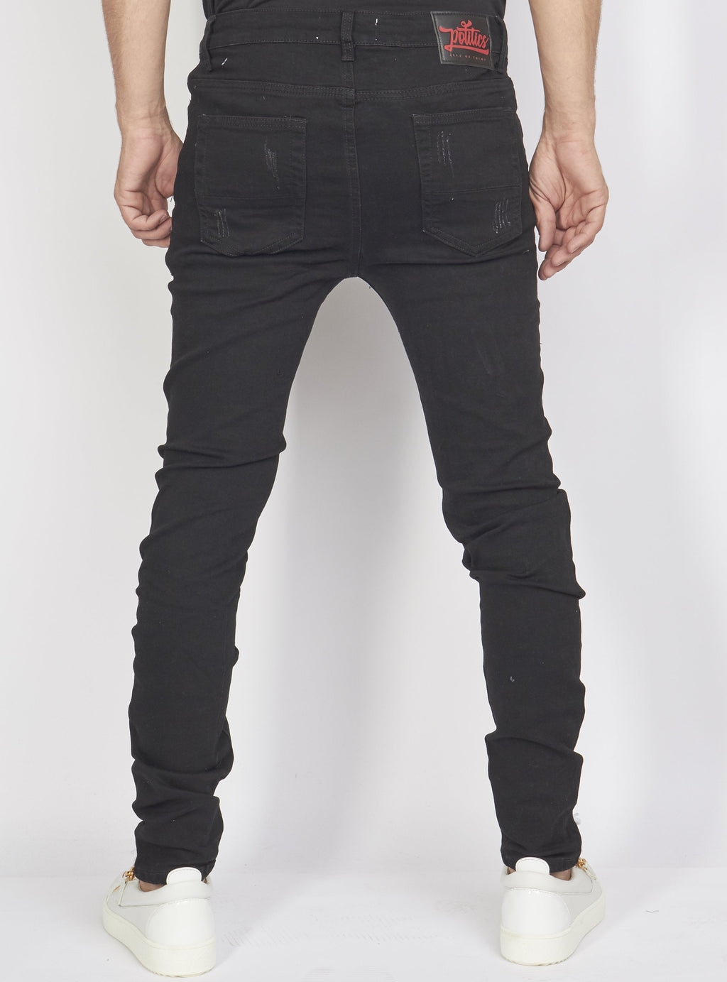 Politics Jeans - Distressed with Ribbing - Black - PLTKS0521664