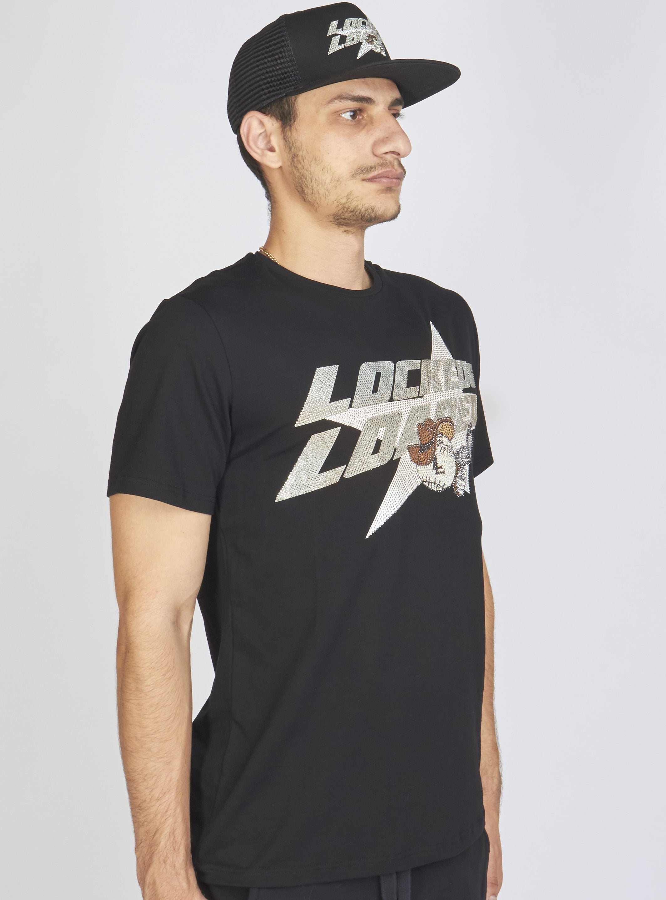 LNL T-Shirt - Heavy Hitta - Grey and Silver on Black - 105