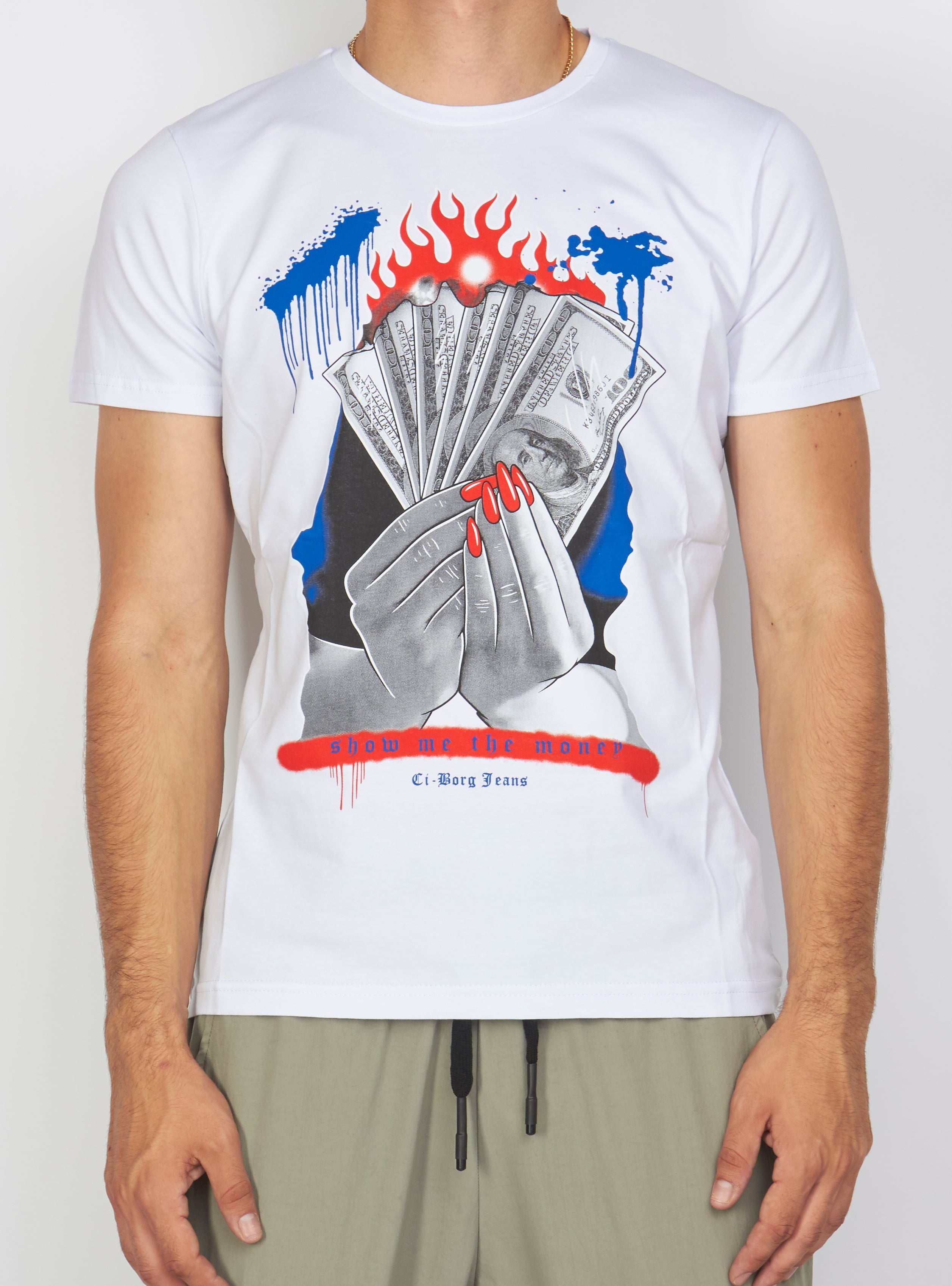 Buyer's Choice T-Shirt - Fire Money - White - 3490 01