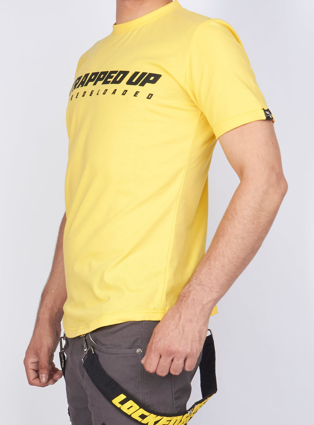 LNL T-Shirt - Strapped Up - Yellow With Black