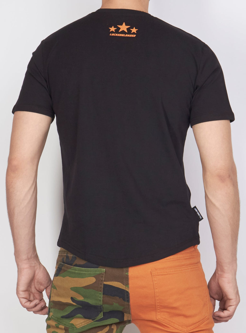 LNL T-Shirt - L&L - Black, Orange And Olive Green