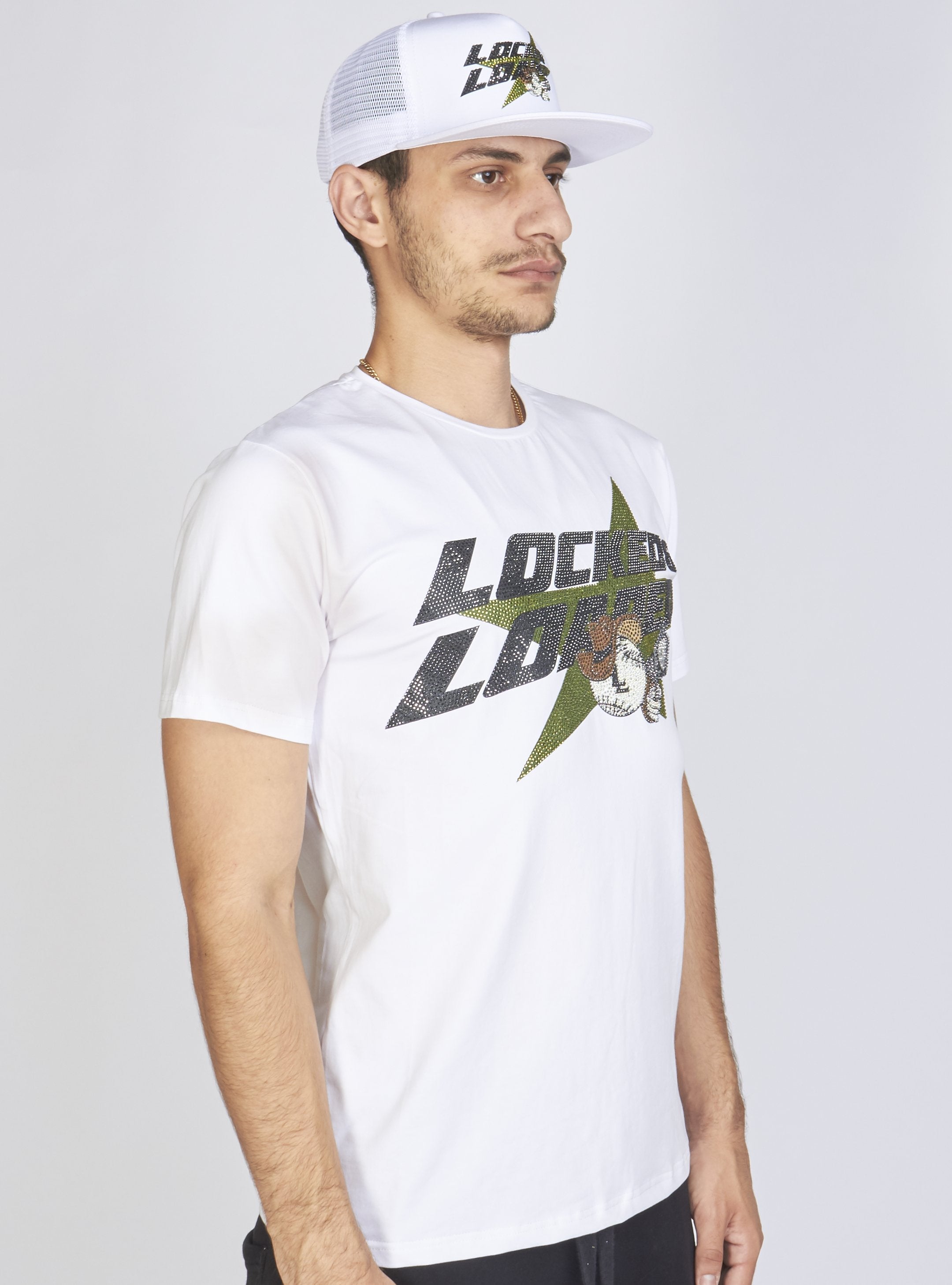 LNL Snapback - Heavy Hitta - Black and Olive on White - 203