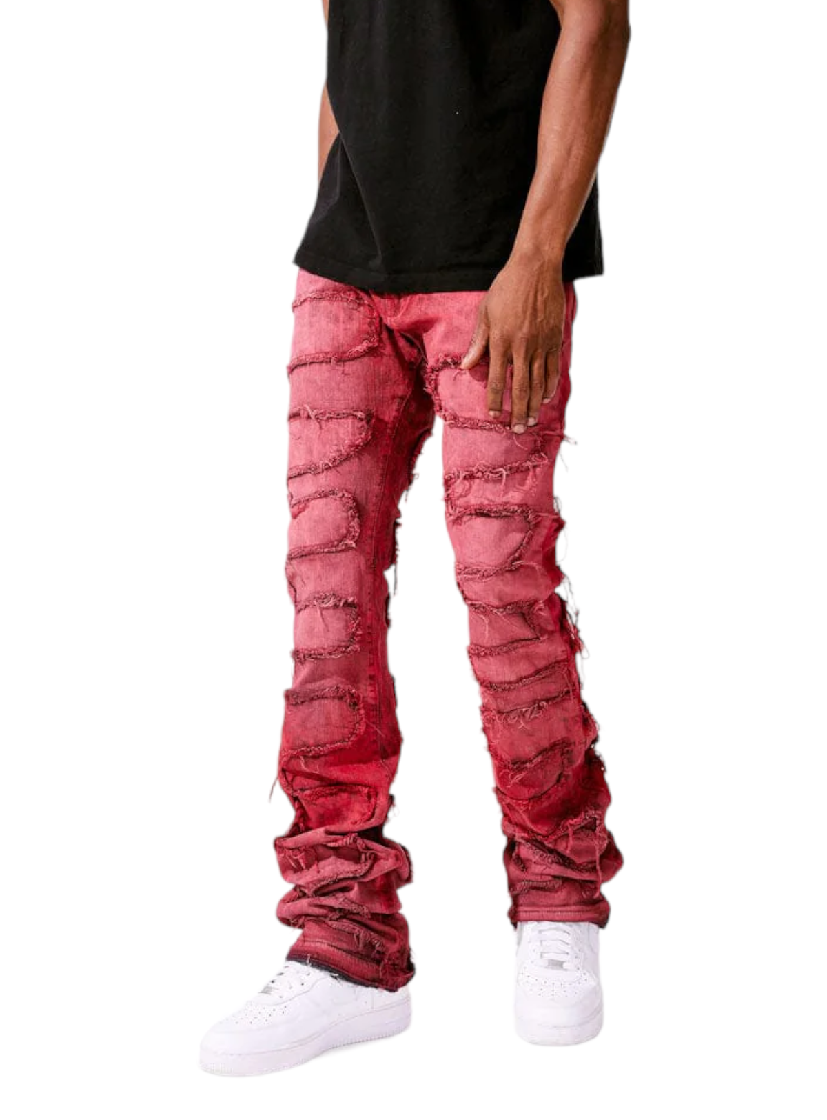 Jordan Craig Jeans - Martin Stacked Oasis - Red - JTF1131