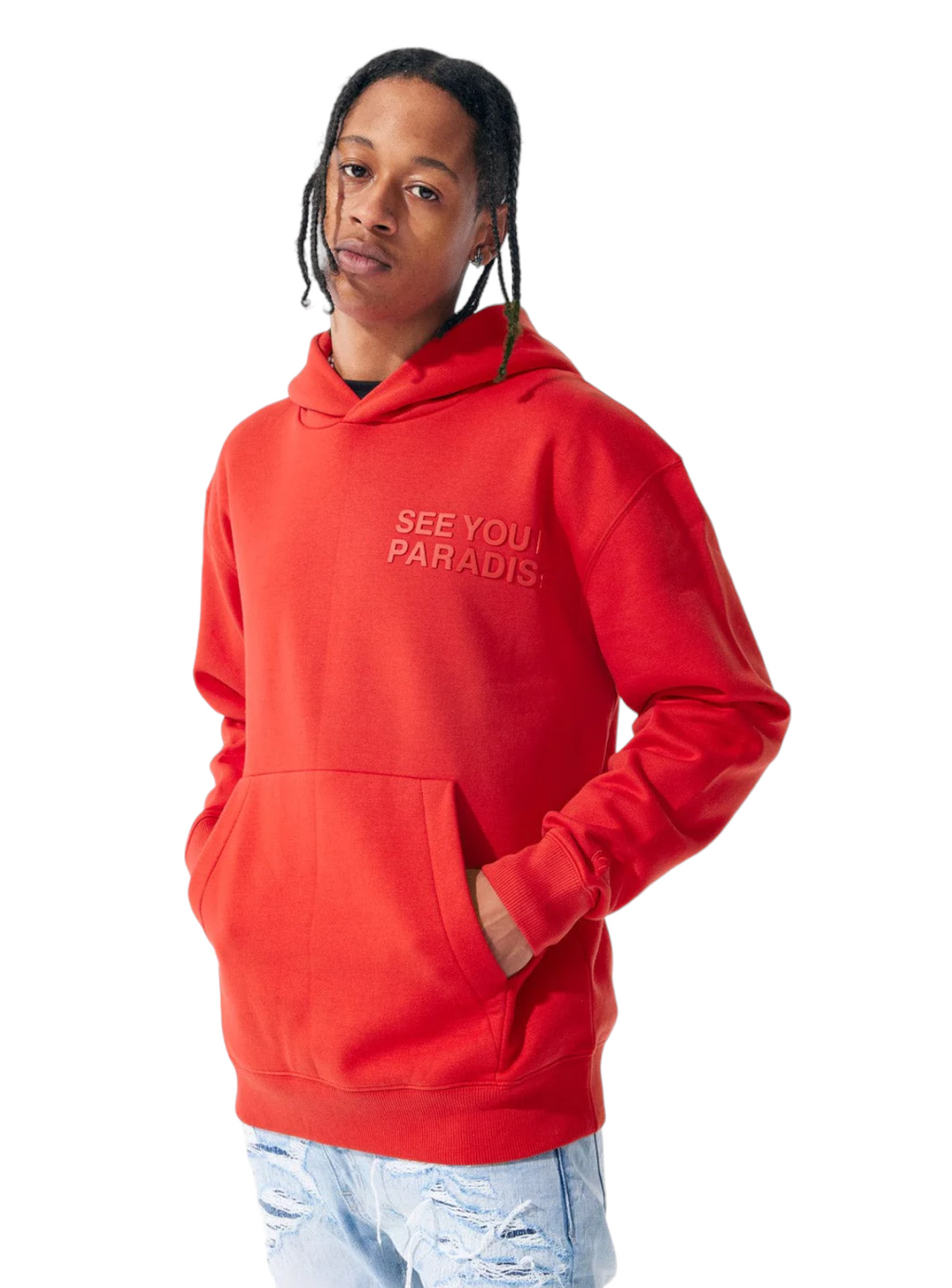 Jordan Craig Hoodie - See You In Paradise - Red - 8550H