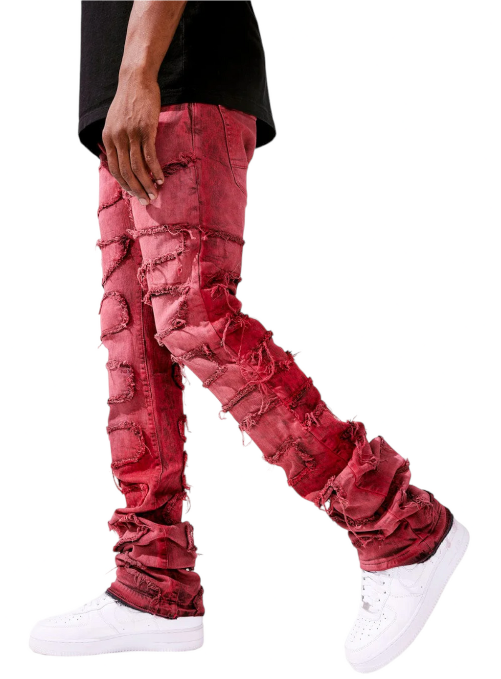 Jordan Craig Jeans - Martin Stacked Oasis - Red - JTF1131