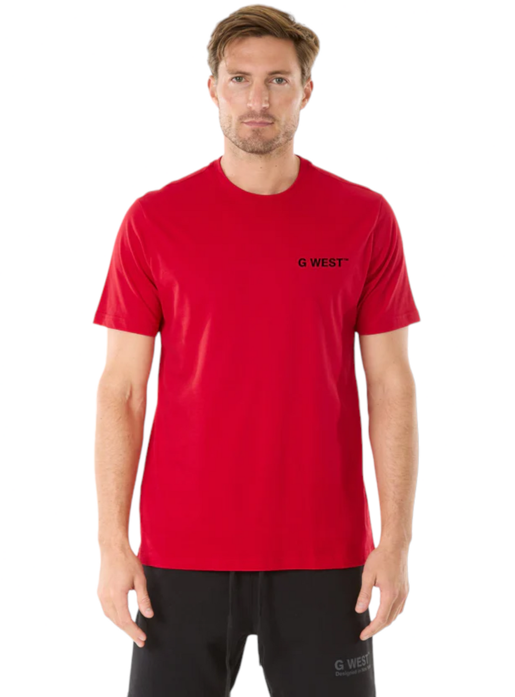G West T-Shirt - Detroit Motor City - Red - GWPBAST5021