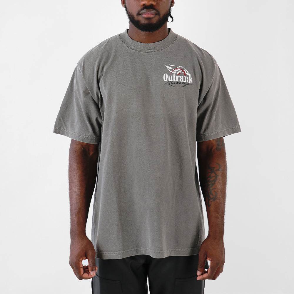 Outrank T-Shirt - All Gas Ultra Heavyweight - Cement