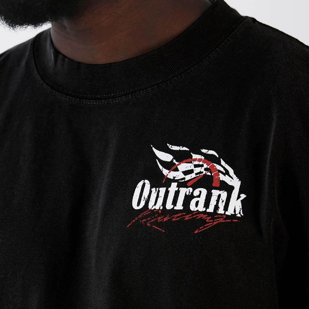 Outrank T-Shirt - All Gas Ultra Heavyweight - Black