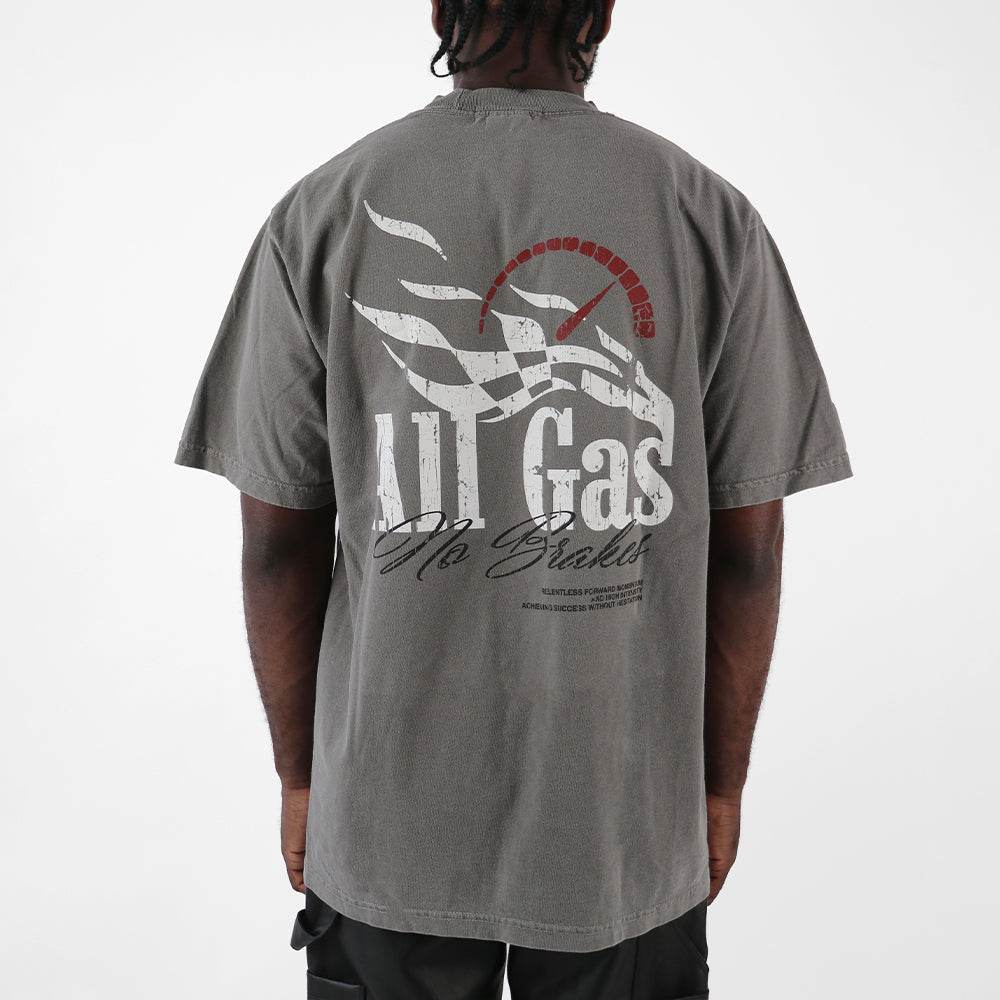 Outrank T-Shirt - All Gas Ultra Heavyweight - Cement