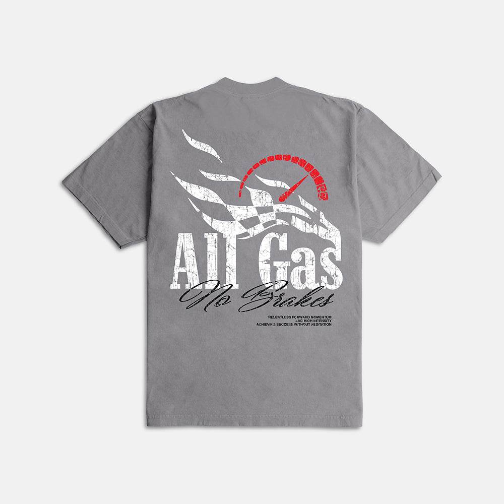 Outrank T-Shirt - All Gas Ultra Heavyweight - Cement