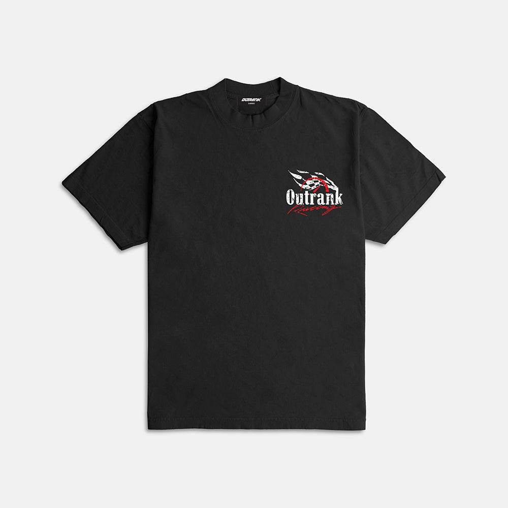 Outrank T-Shirt - All Gas Ultra Heavyweight - Black
