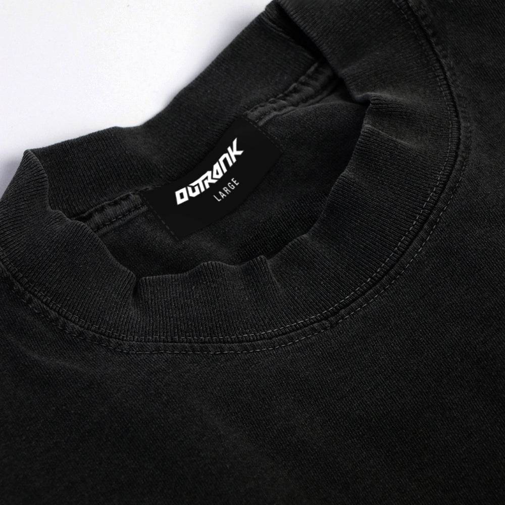 Outrank T-Shirt - All Gas Ultra Heavyweight - Black