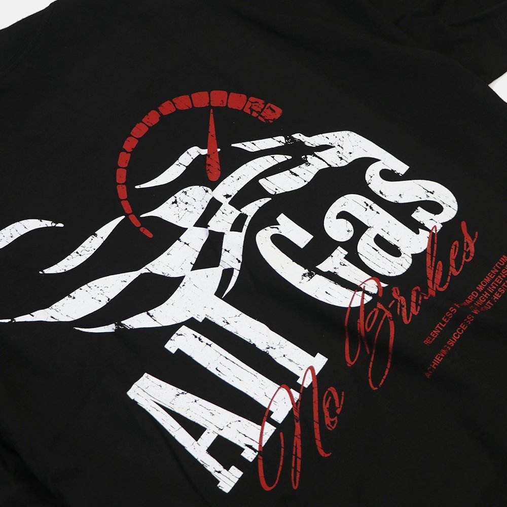 Outrank T-Shirt - All Gas Ultra Heavyweight - Black