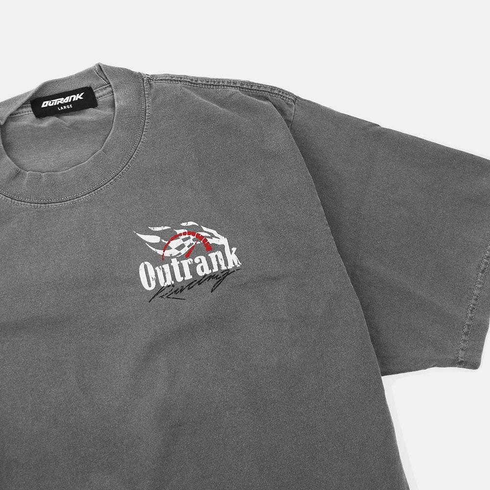 Outrank T-Shirt - All Gas Ultra Heavyweight - Cement