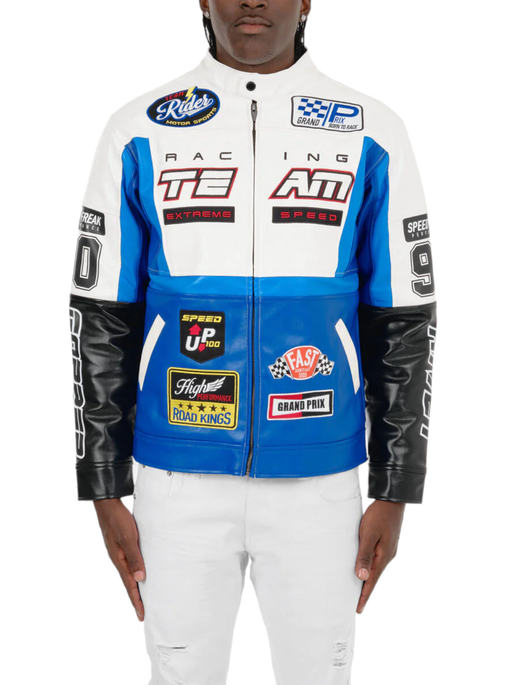 Copper Rivet Jacket - PU Racing - Blue - 336506-BL-YYE6