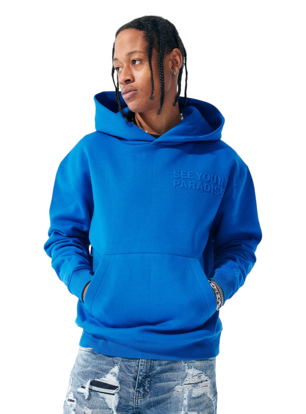 Jordan Craig Hoodie - See You In Paradise - Royal - 8550H
