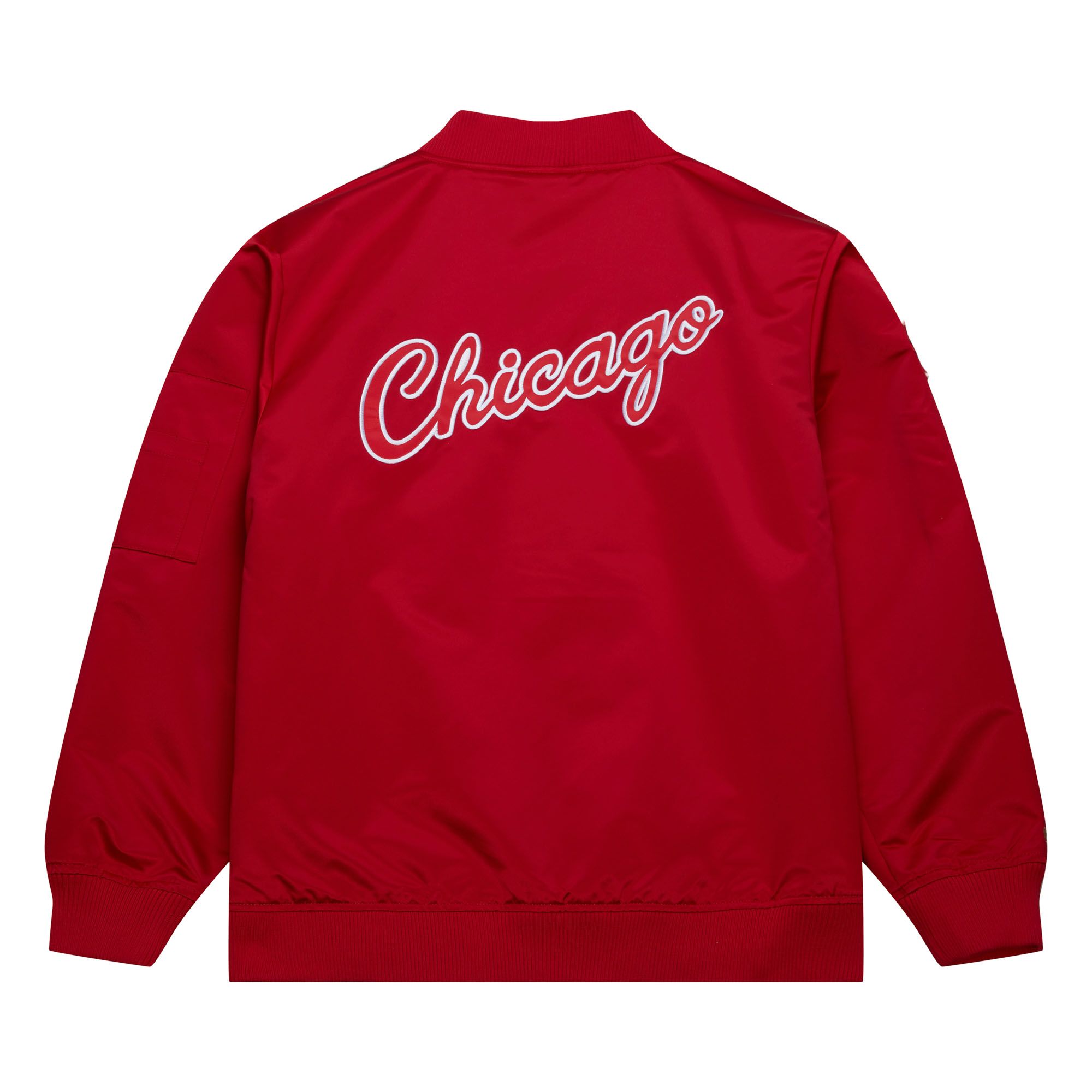 Mitchell & Ness Jacket - Lightweight Satin Bomber Vintage Logo Chicago Bulls  - Red - SJKT6599