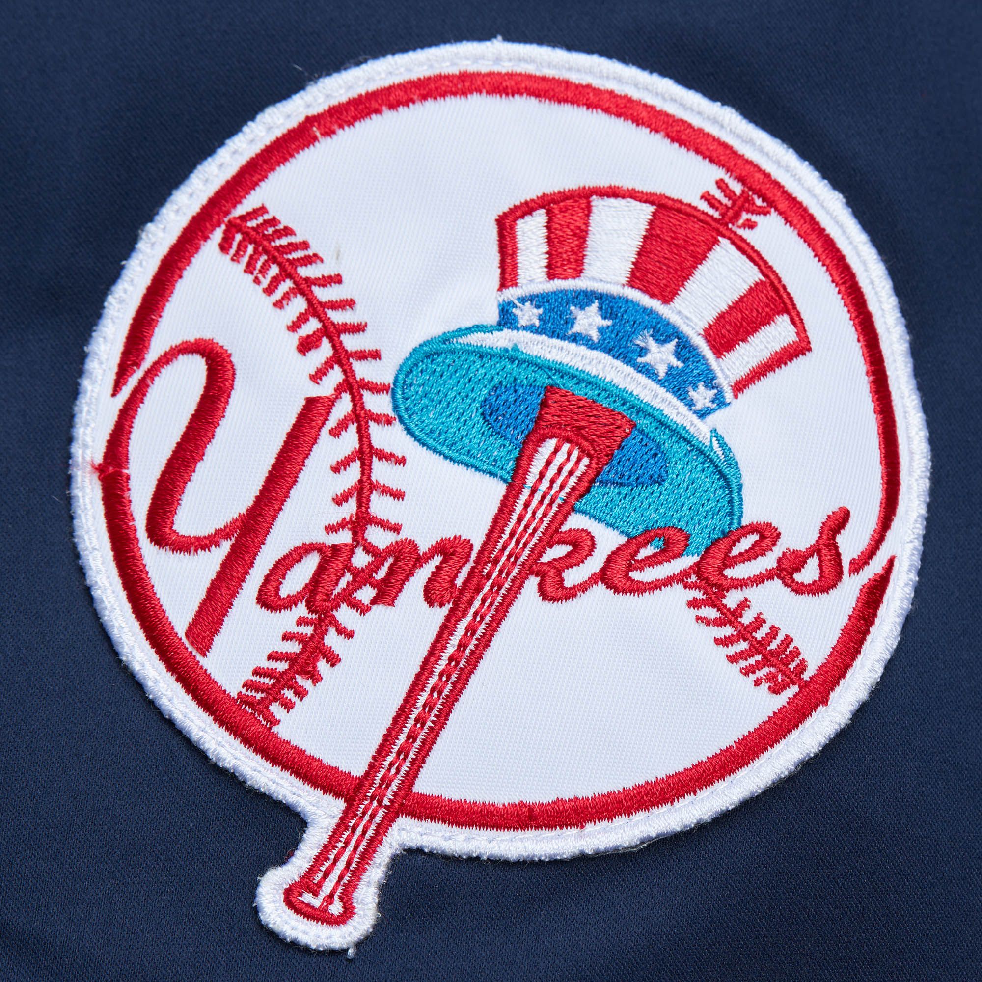 Mitchell & Ness Jacket - Lightweight Satin Bomber Vintage Logo New York Yankees - Navy - SJKT6599