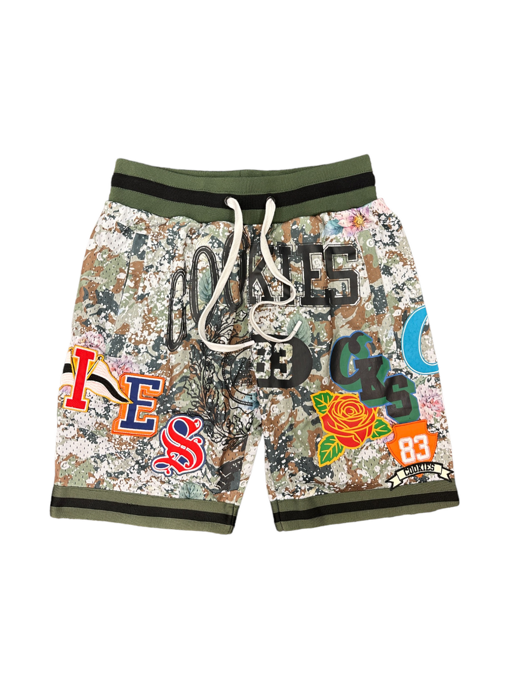 Cookies Shorts - Basketball Mesh - Camo - CM233BKS07
