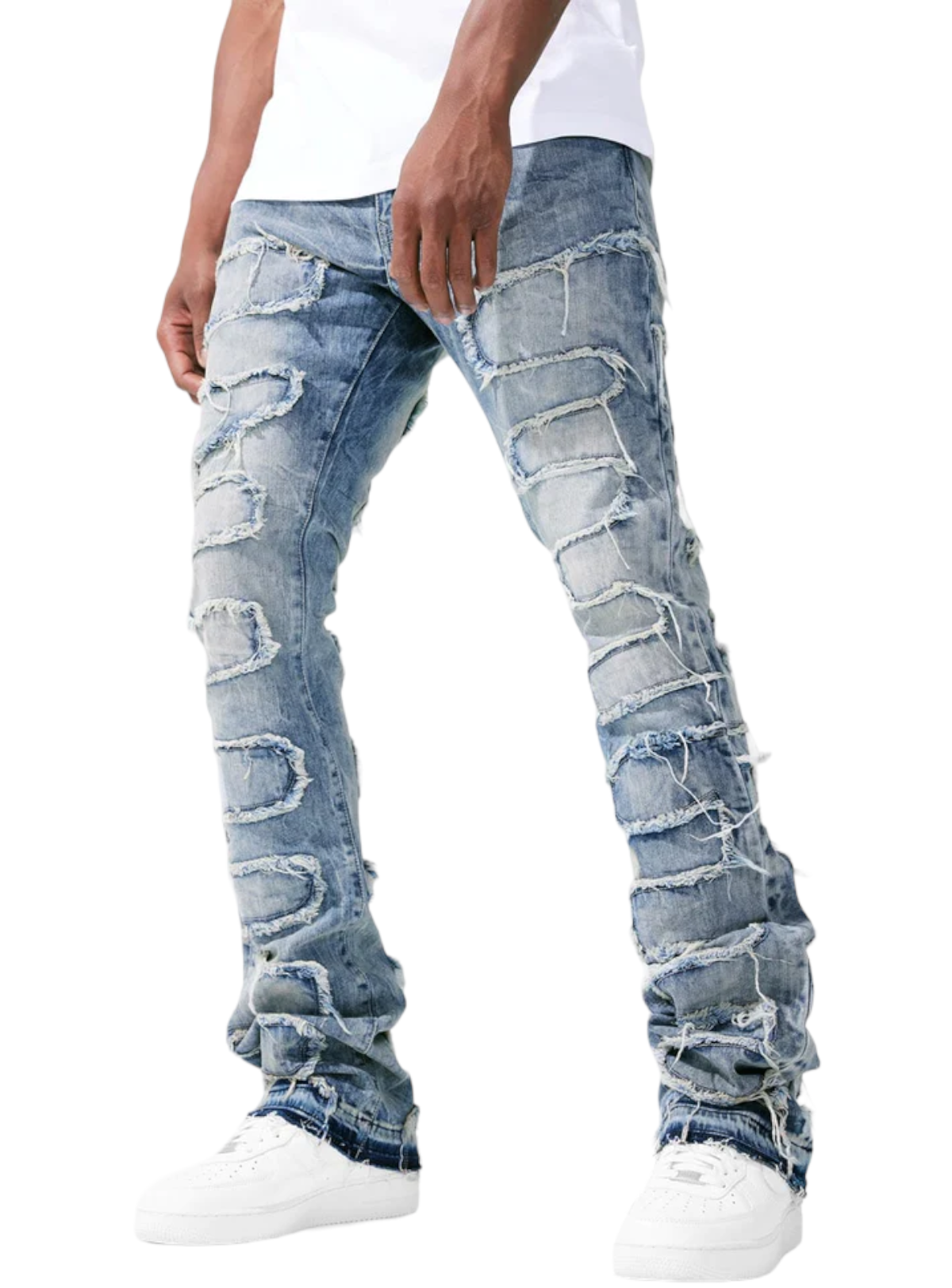 Jordan Craig Jeans - Python Stacked Denim - Studio Blue - JTF1130