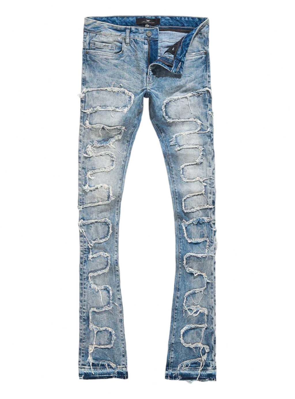 Jordan Craig Jeans - Python Stacked Denim - Studio Blue - JTF1130