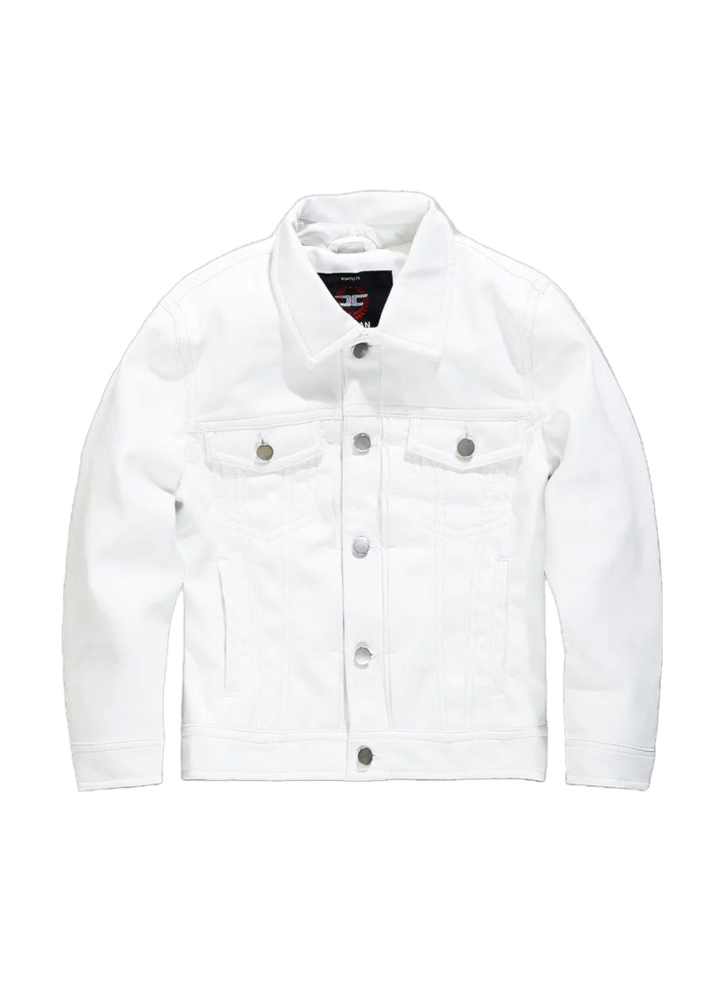 Jordan Craig Kids Leather Jacket - Thriller PU - White - JJ1121K