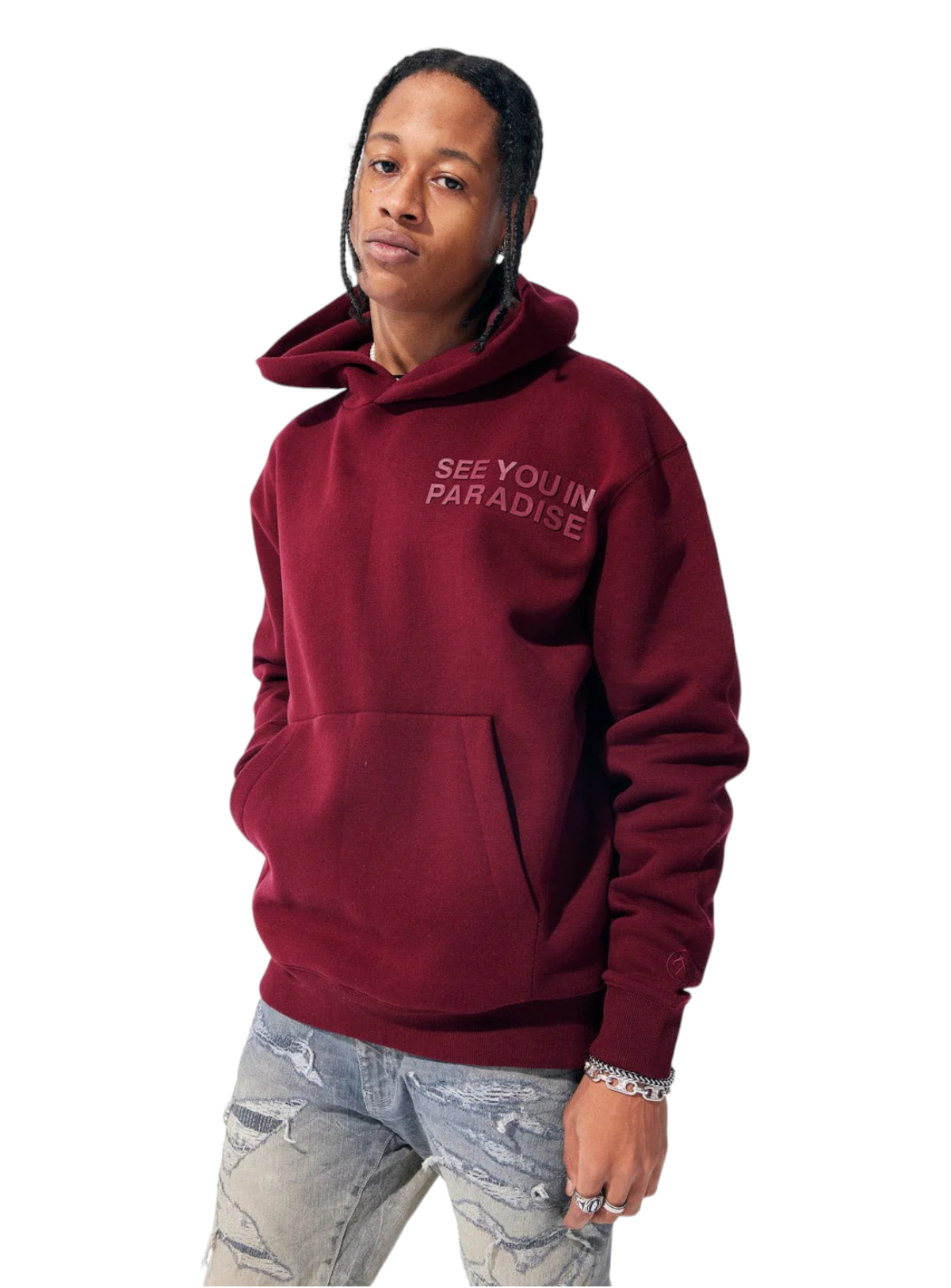 Jordan Craig Hoodie - See You In Paradise - Wine - 8550H